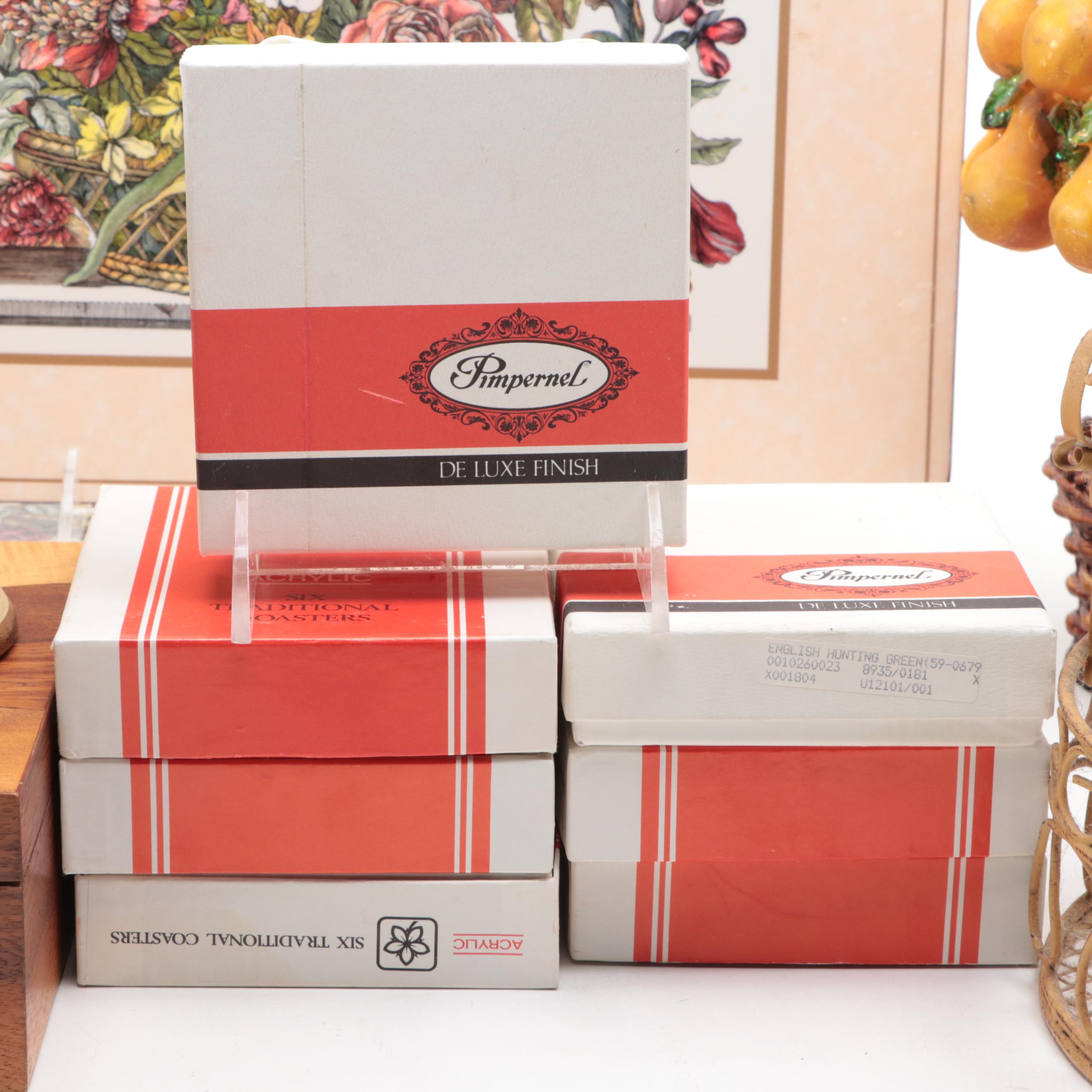 Pimpernel Equine Themed Coasters, Floral Placemats and Décor