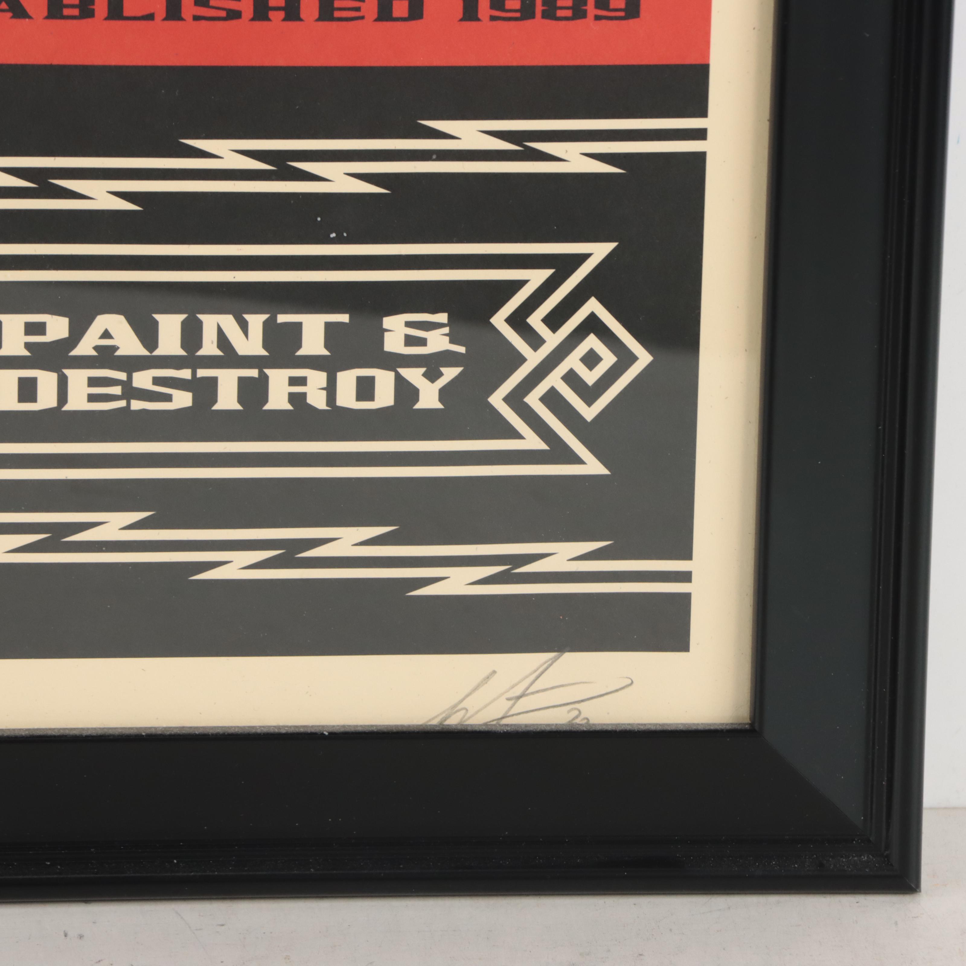 Shepard Fairey Offset Print "Stay Up Girl," 2020