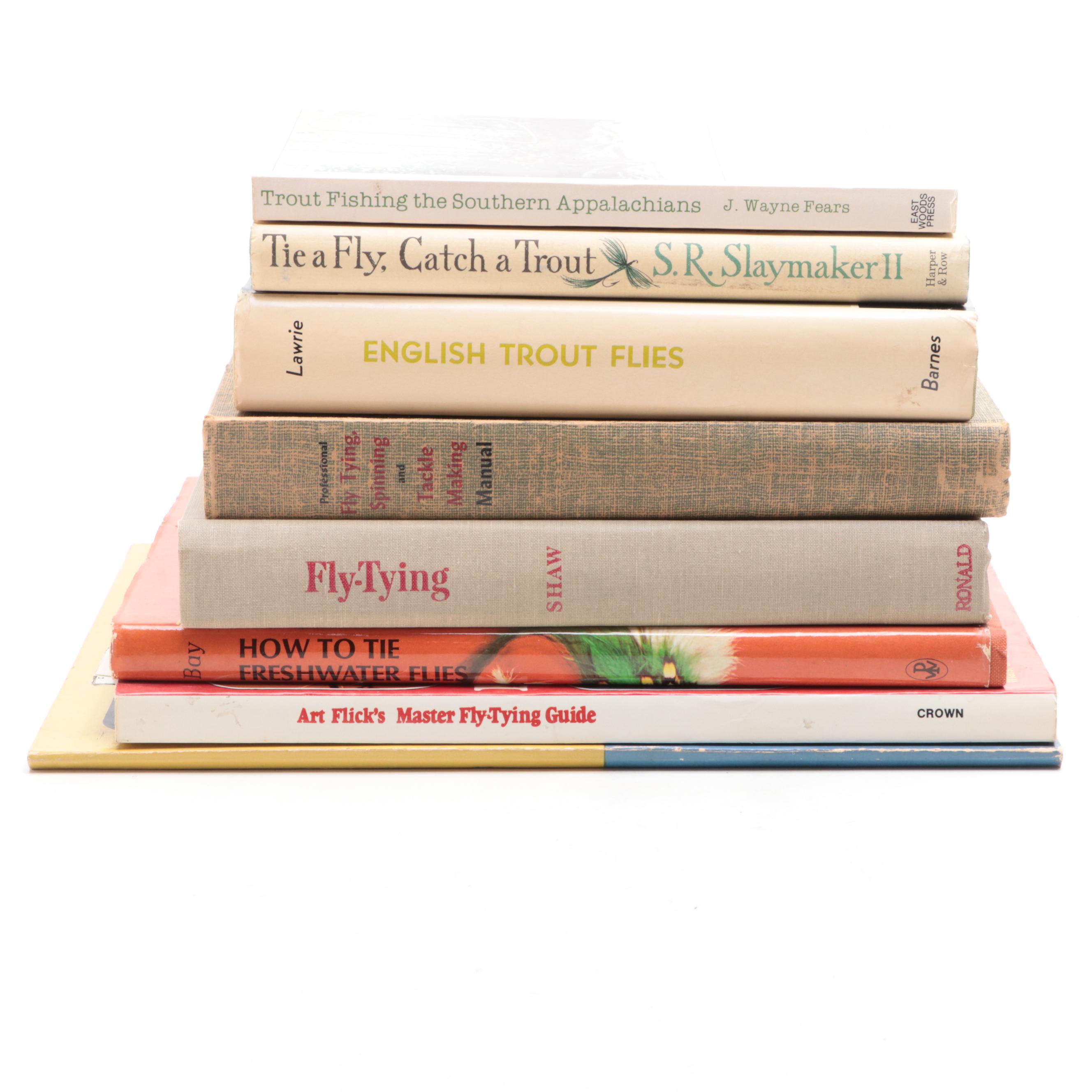 First Edition "Tie a Fly, Catch a Trout" by S. Slaymaker and More Fishing Books