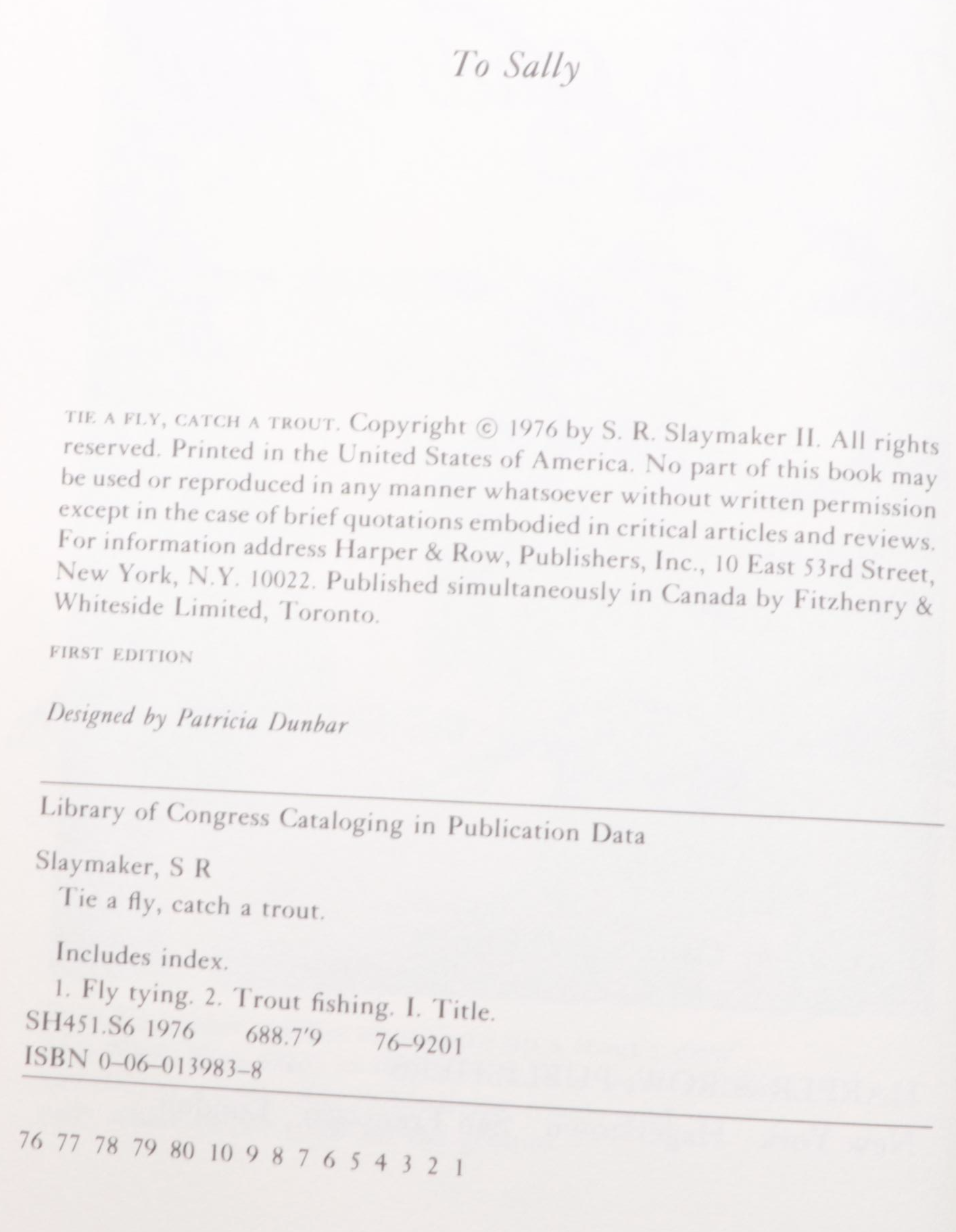 First Edition "Tie a Fly, Catch a Trout" by S. Slaymaker and More Fishing Books