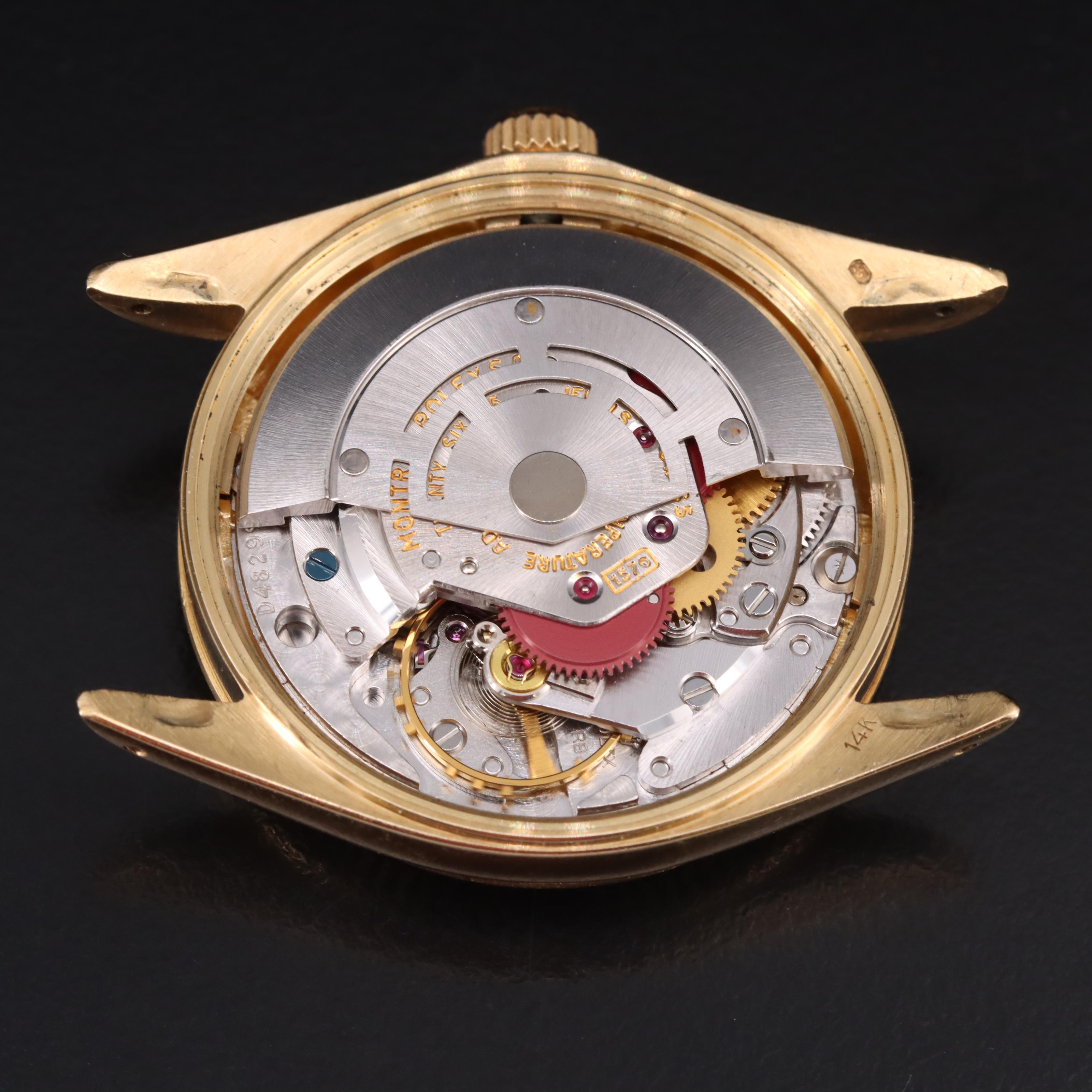 1972 Rolex Oyster Perpetual Date 14K Sigma Dial Watch