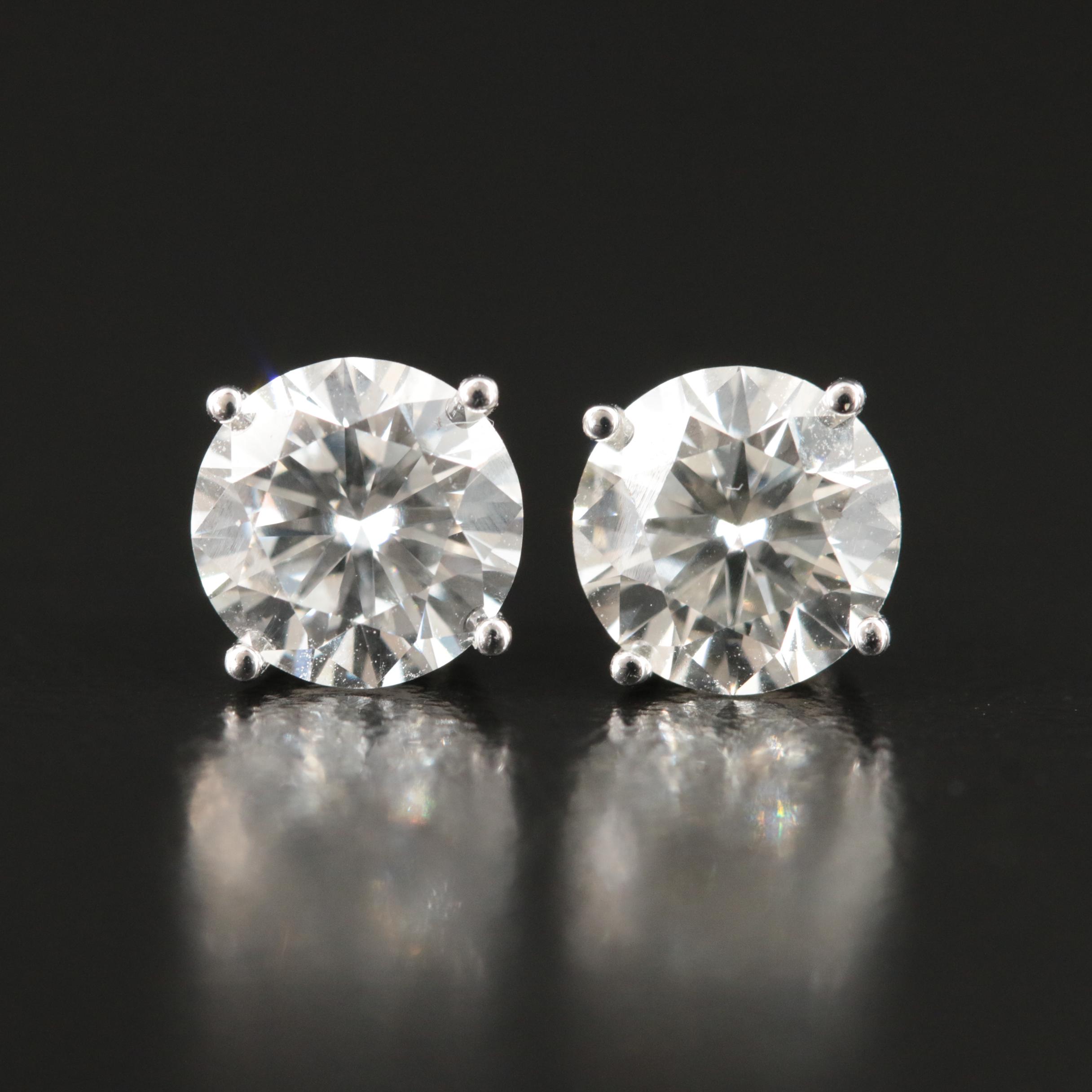 14K 2.16 CTW Lab Grown Diamond Stud Earrings
