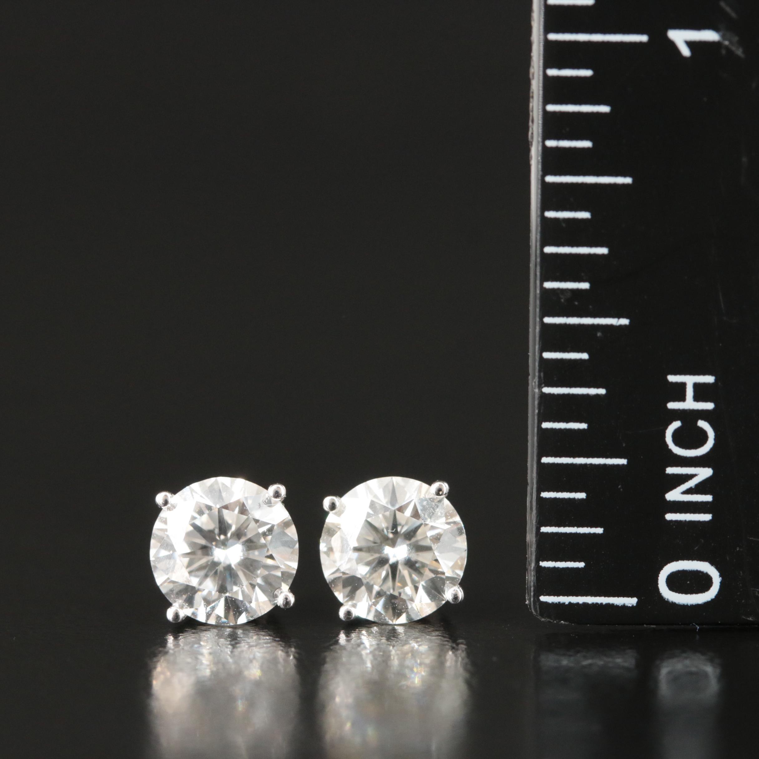 14K 2.16 CTW Lab Grown Diamond Stud Earrings