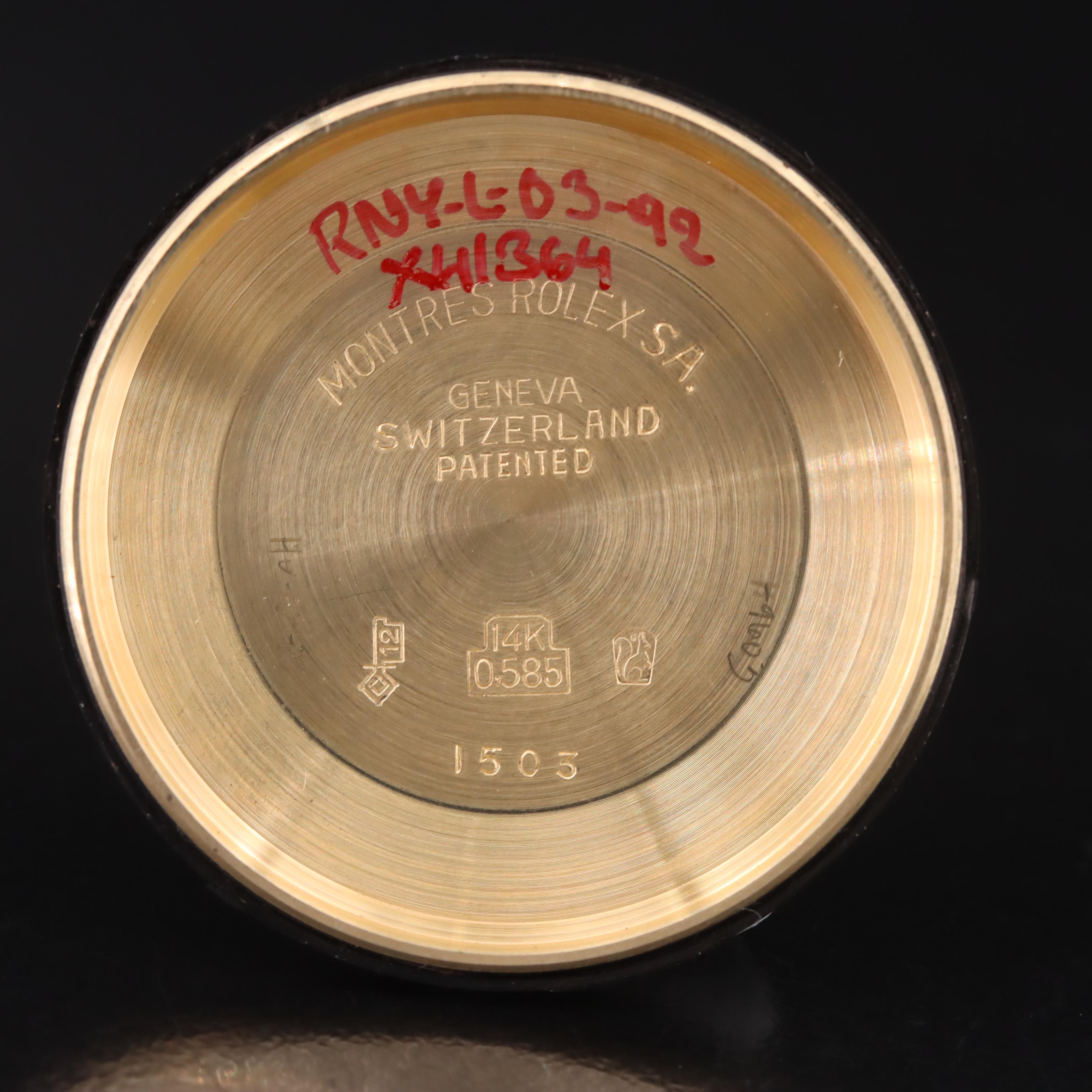 1972 Rolex Oyster Perpetual Date 14K Sigma Dial Watch