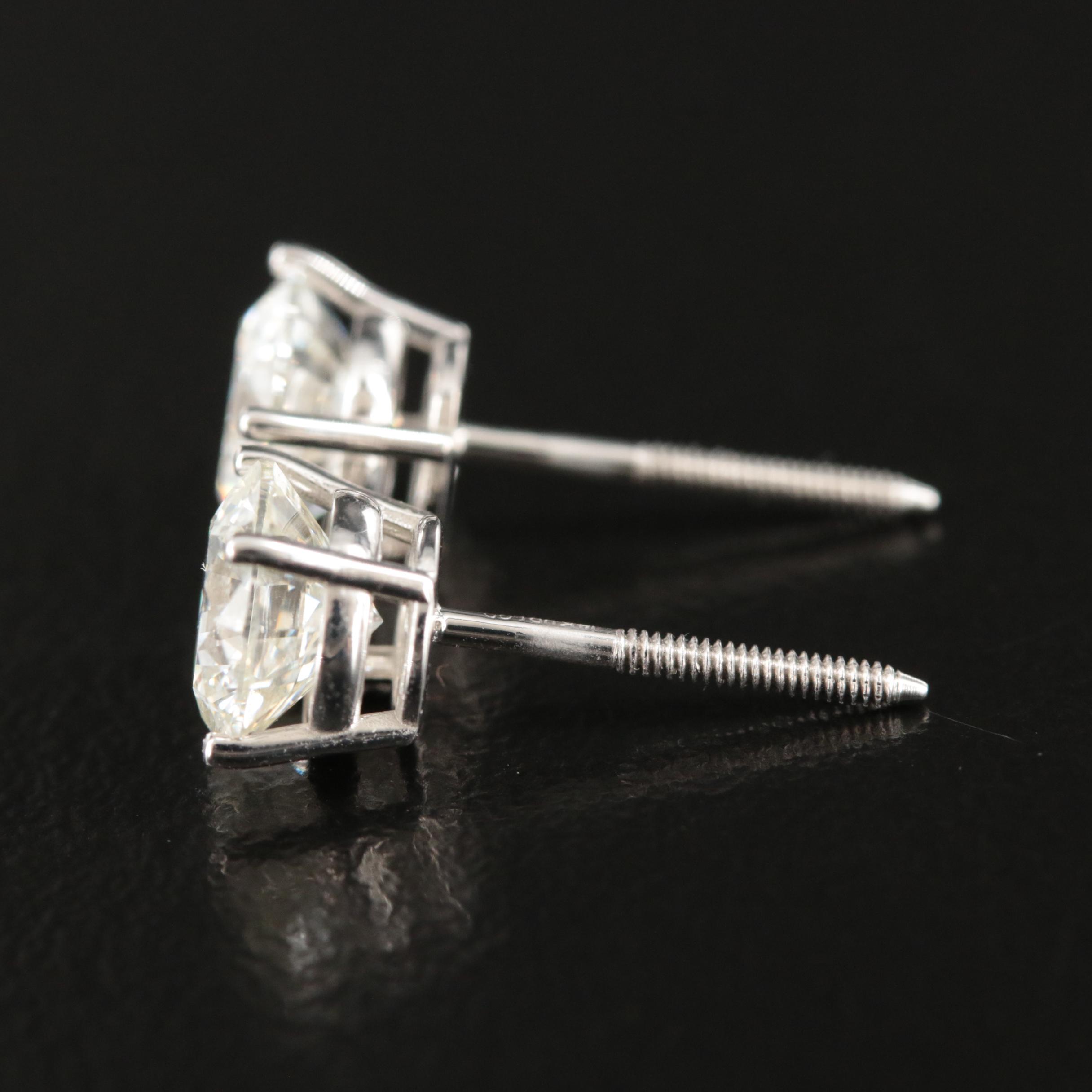 14K 2.16 CTW Lab Grown Diamond Stud Earrings