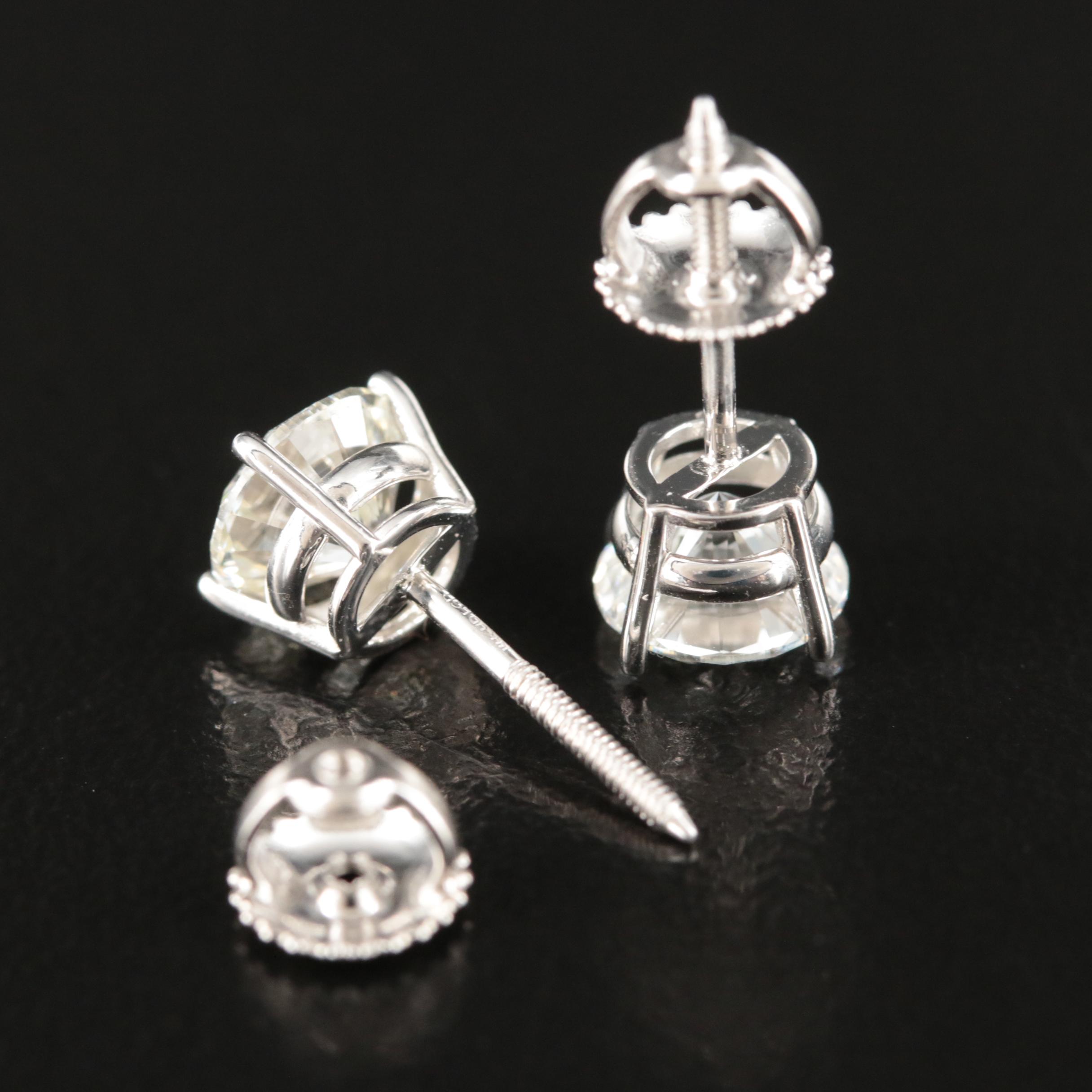 14K 2.16 CTW Lab Grown Diamond Stud Earrings