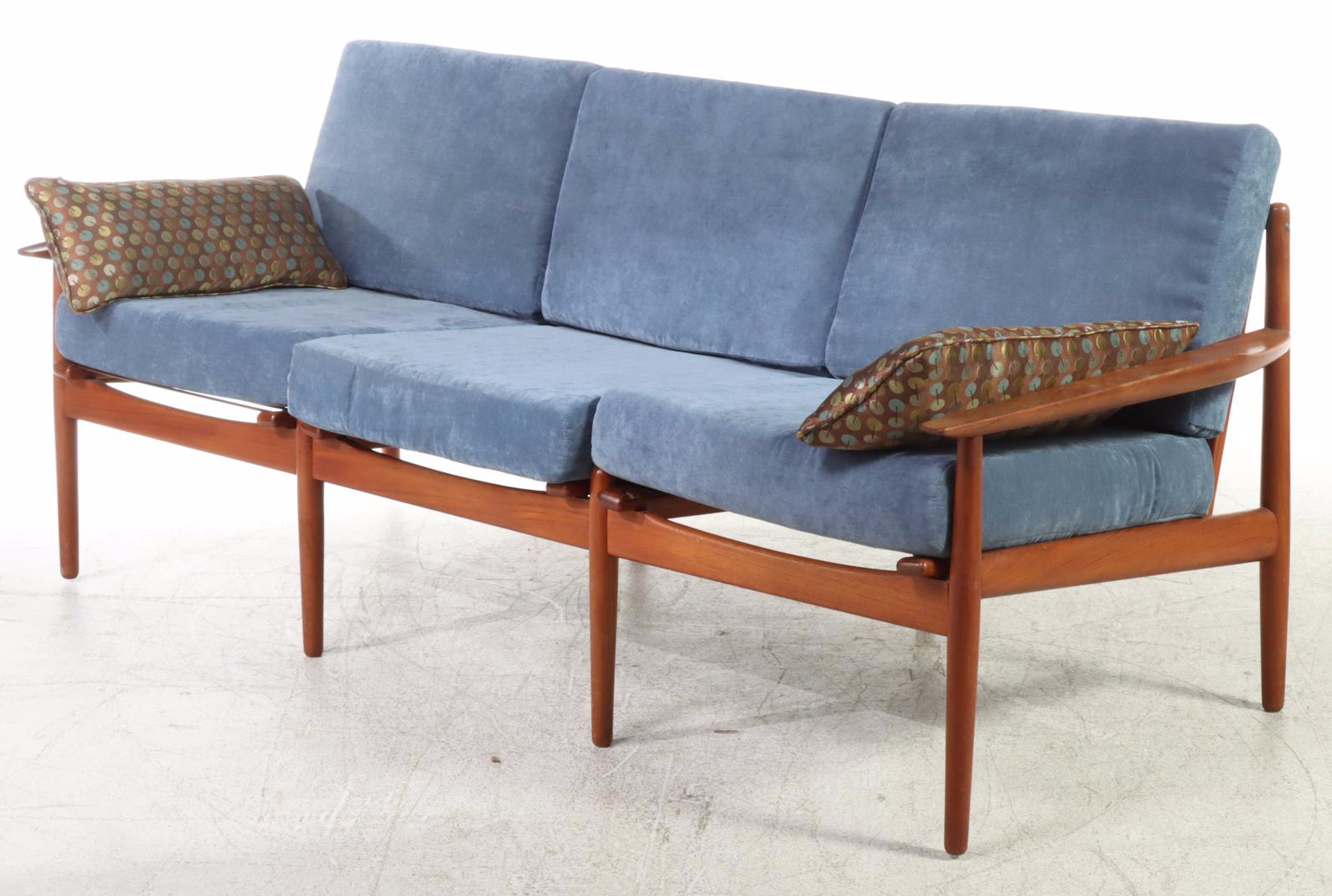 Arne Vodder Danish Modern Three-Seat Teak Sofa