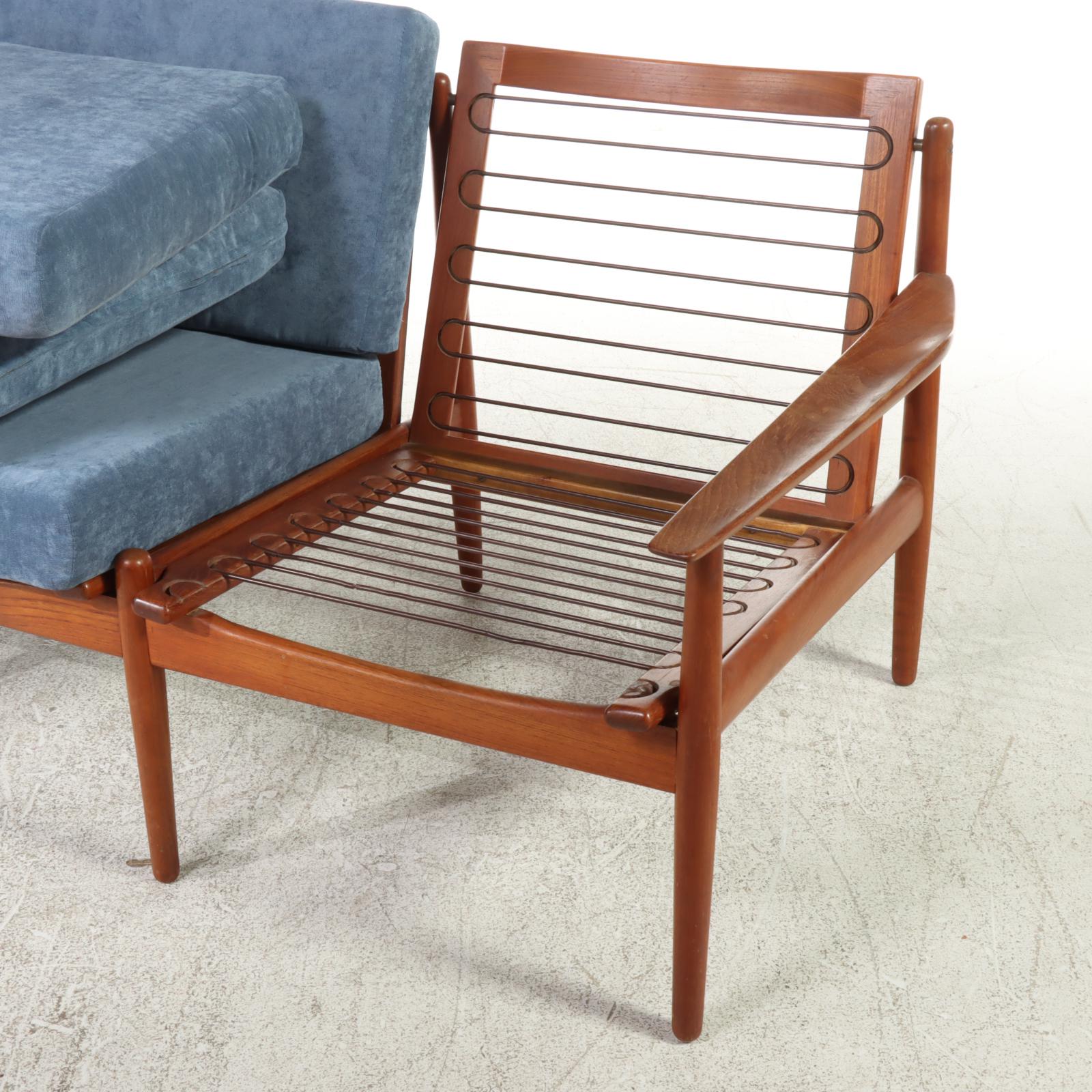 Arne Vodder Danish Modern Three-Seat Teak Sofa