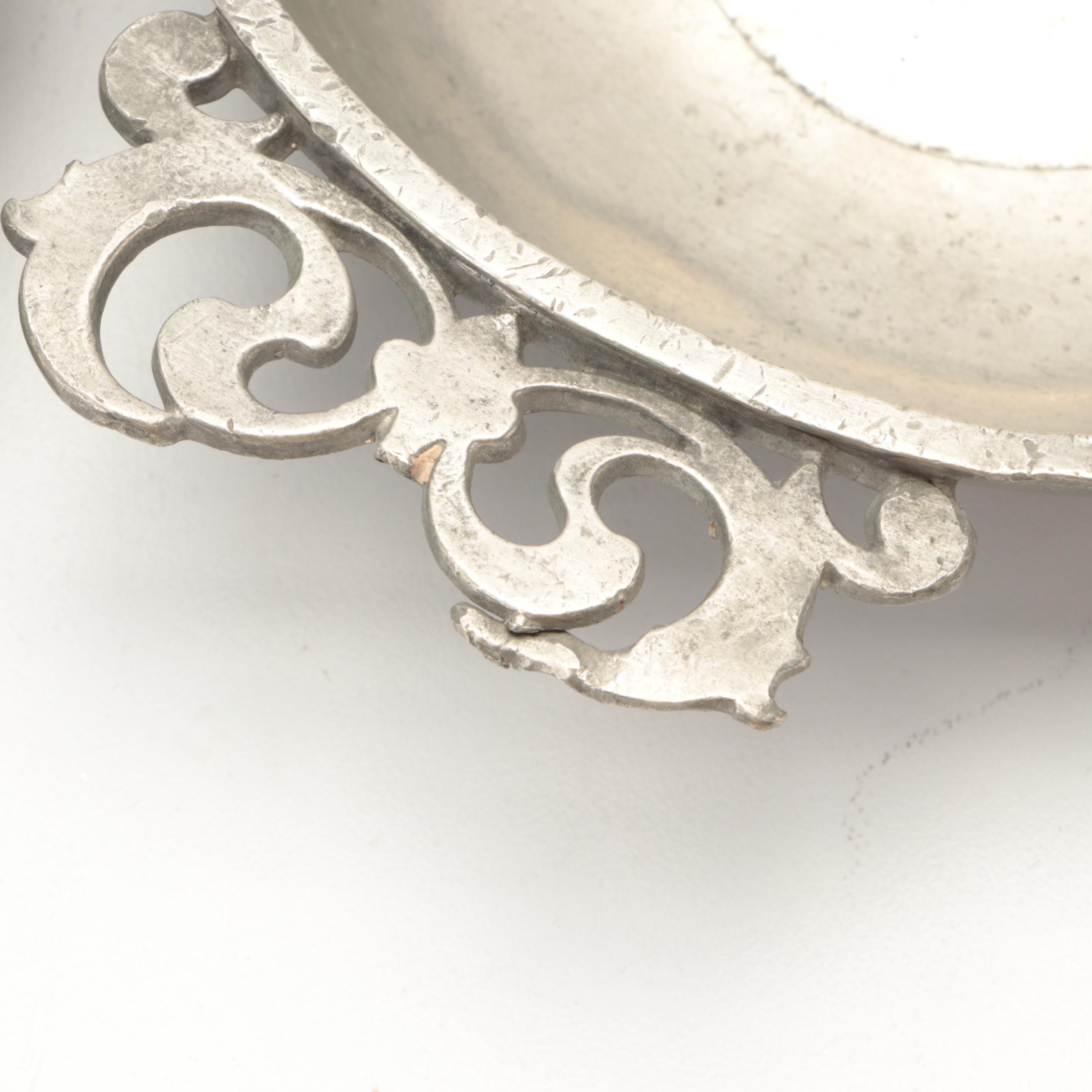 James Dixon & Son Pewter Teapot with More Pewter Serveware