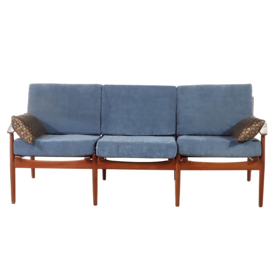 Arne Vodder Danish Modern Three-Seat Teak Sofa
