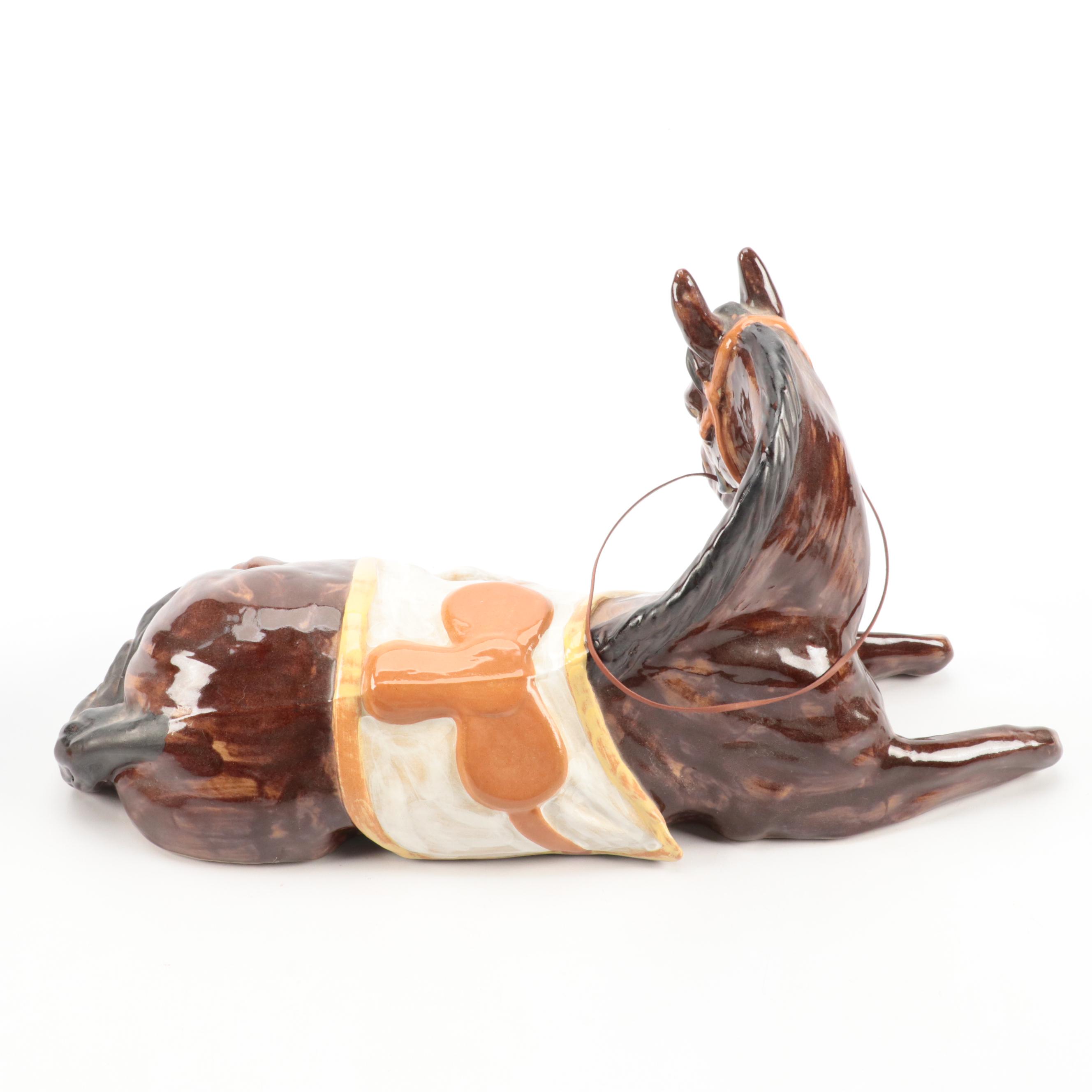 Louisville Stoneware Horse Figure with Equine Themed Decor and More