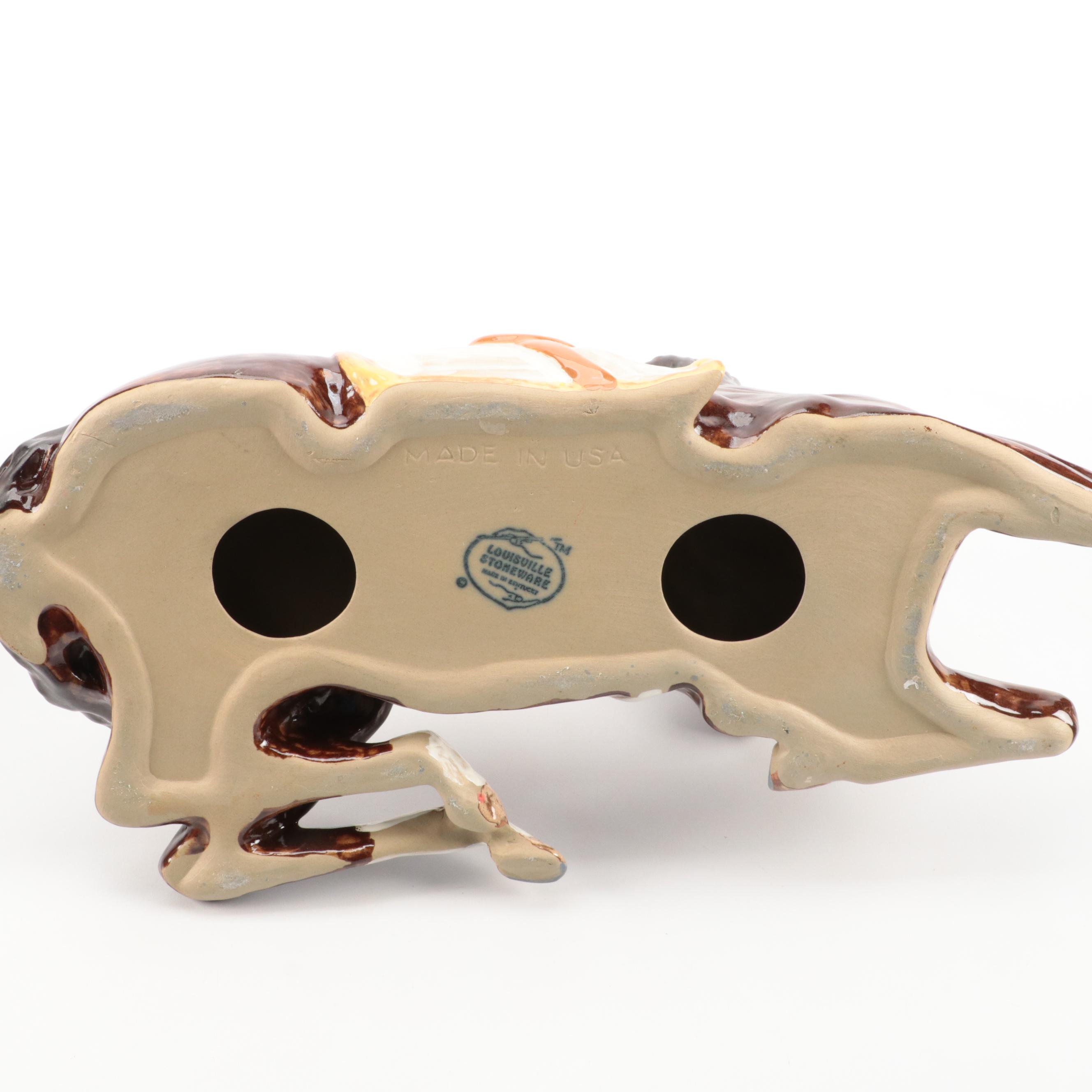 Louisville Stoneware Horse Figure with Equine Themed Decor and More