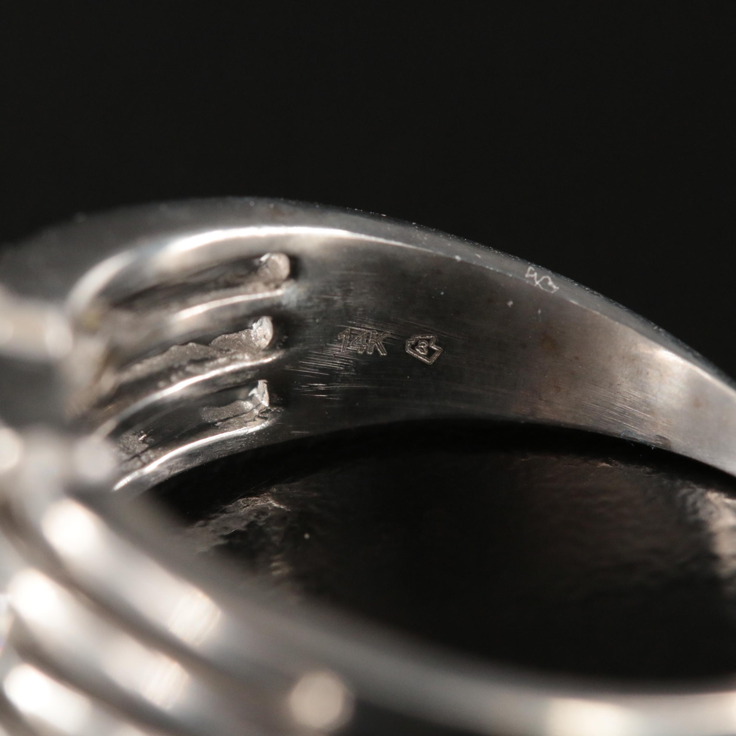 14K 0.45 CTW Diamond Multi-Row Ring