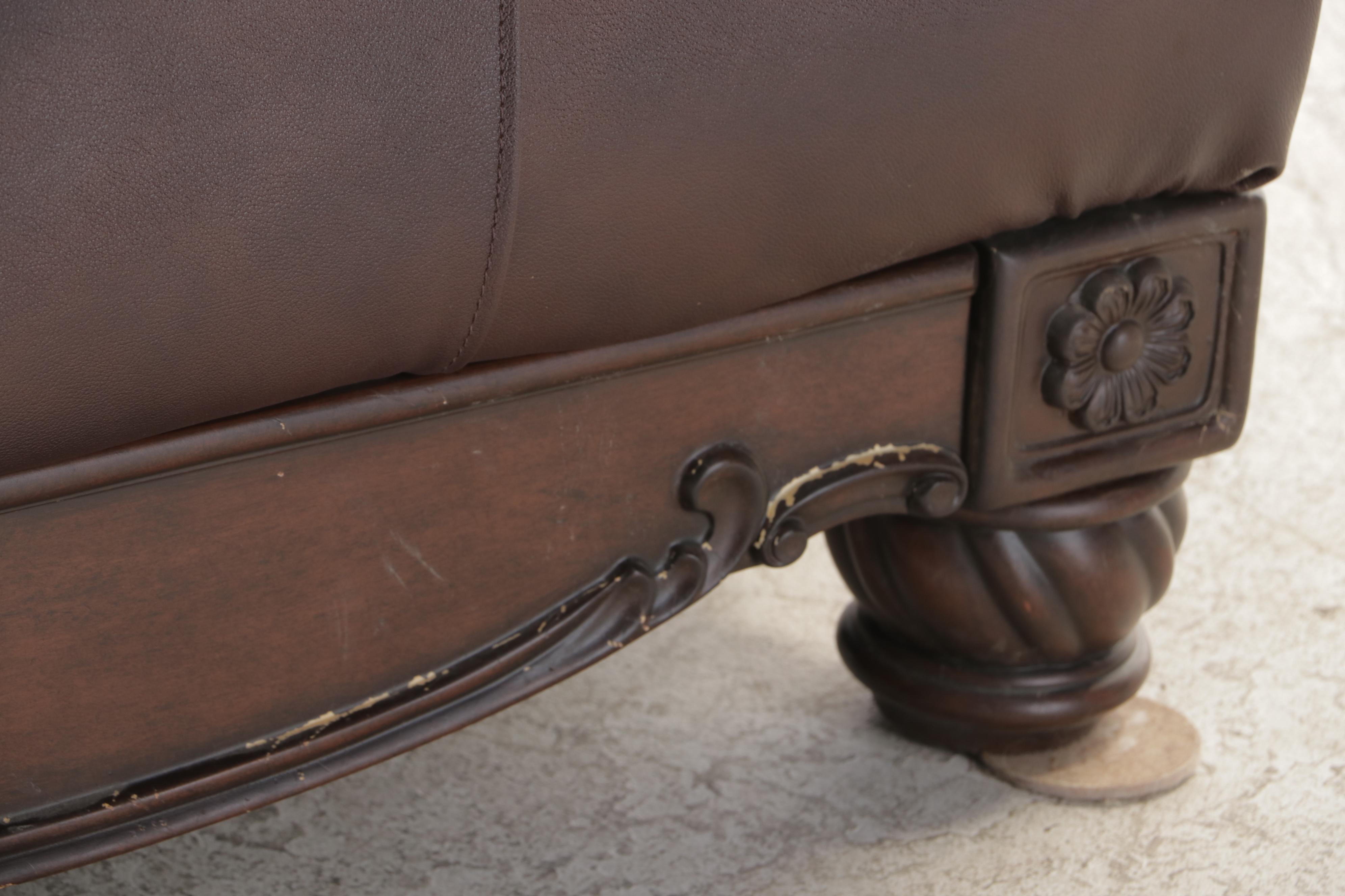 Ashley Furniture Leather-Upholstered Loveseat Sofa