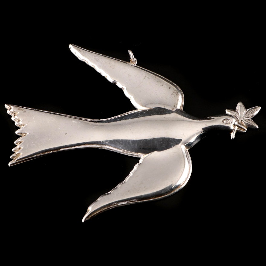 Gorham American Heritage Society "Mount Vernon Dove" Sterling Silver Ornament