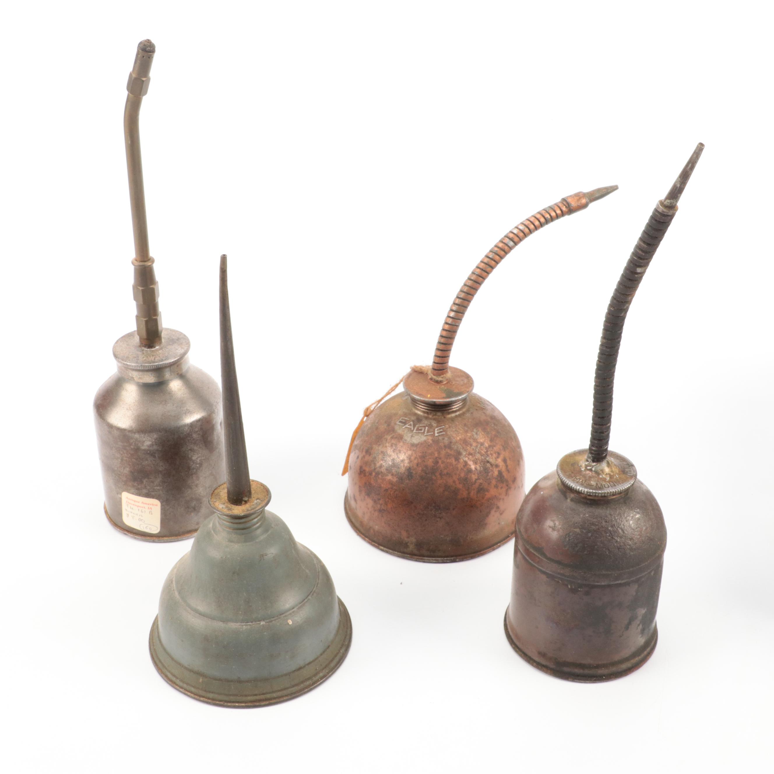 Maple City, Morrow Lubricator, Singer, Eagle and Other Oil Cans