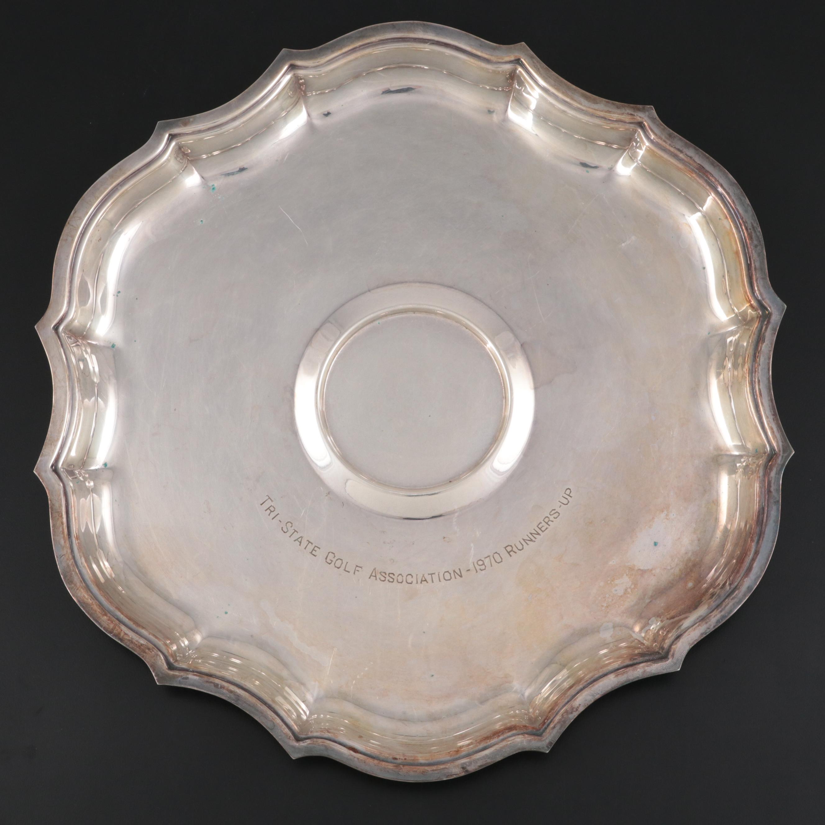 Reed & Barton "Salem" and Other Silver Plate Trays, Mid to Late 20th C.