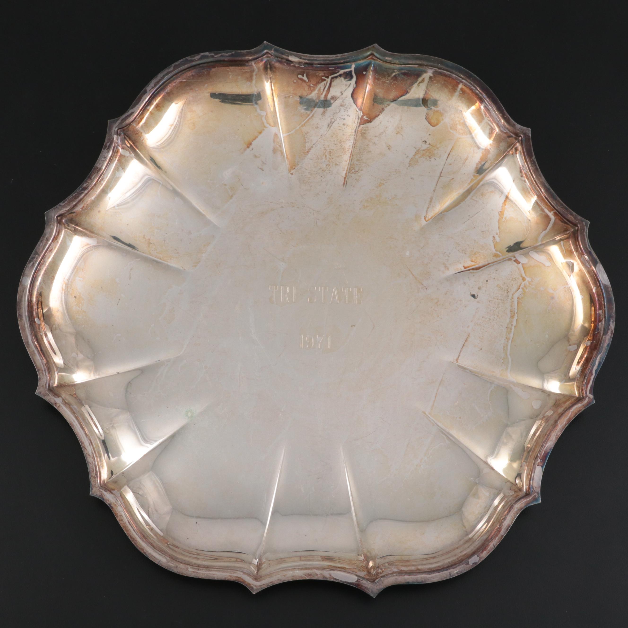 Reed & Barton "Salem" and Other Silver Plate Trays, Mid to Late 20th C.