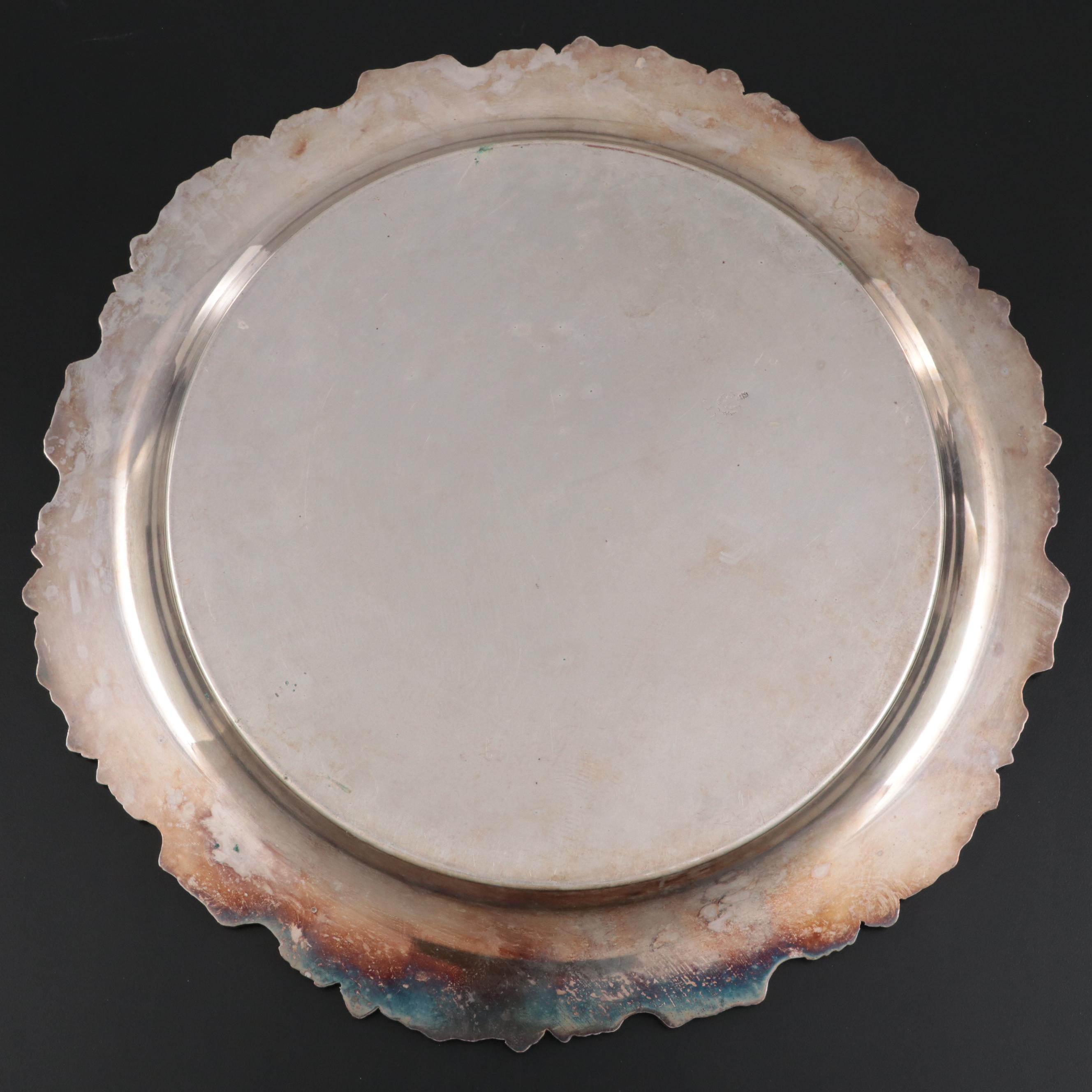 Reed & Barton "Salem" and Other Silver Plate Trays, Mid to Late 20th C.