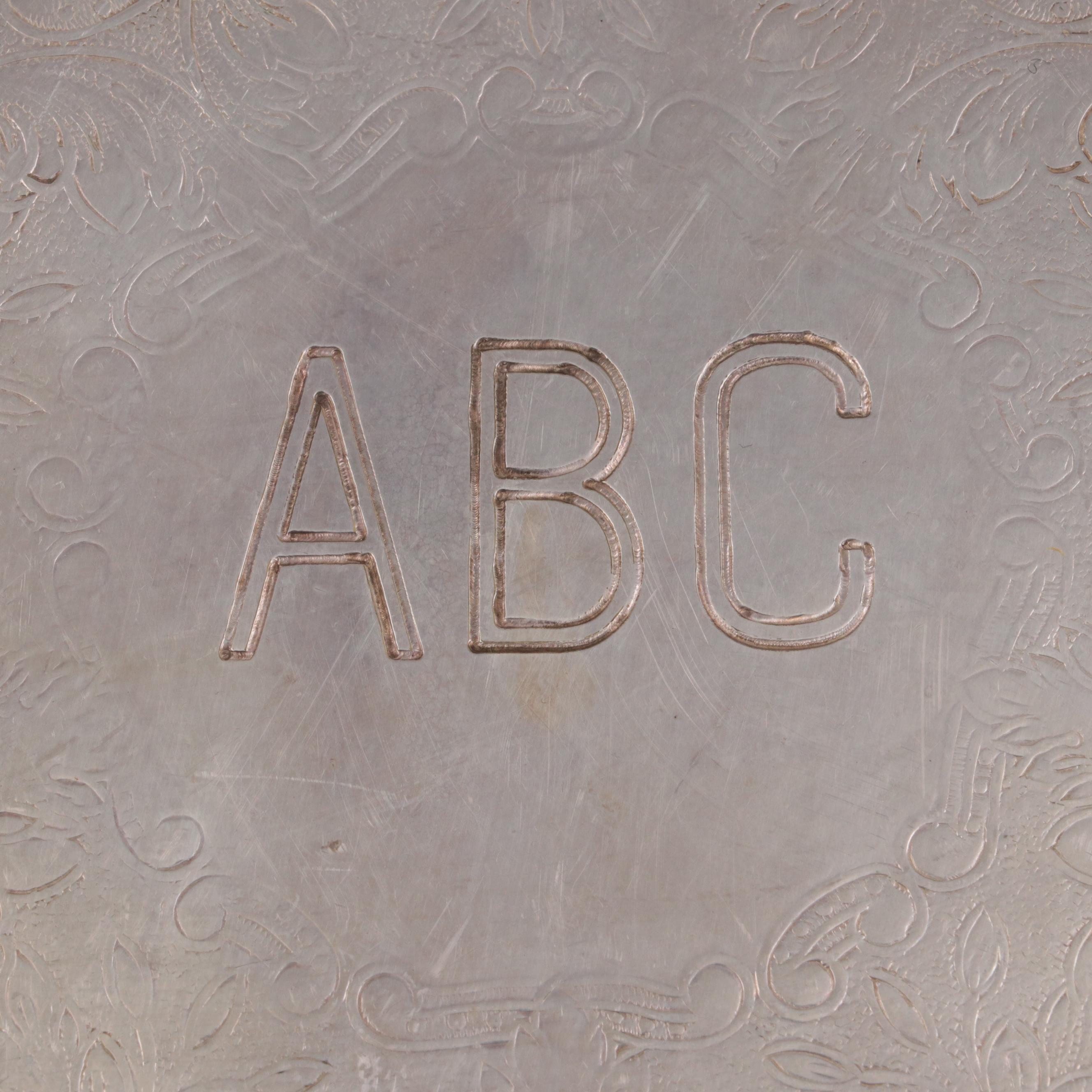 Reed & Barton "Salem" and Other Silver Plate Trays, Mid to Late 20th C.