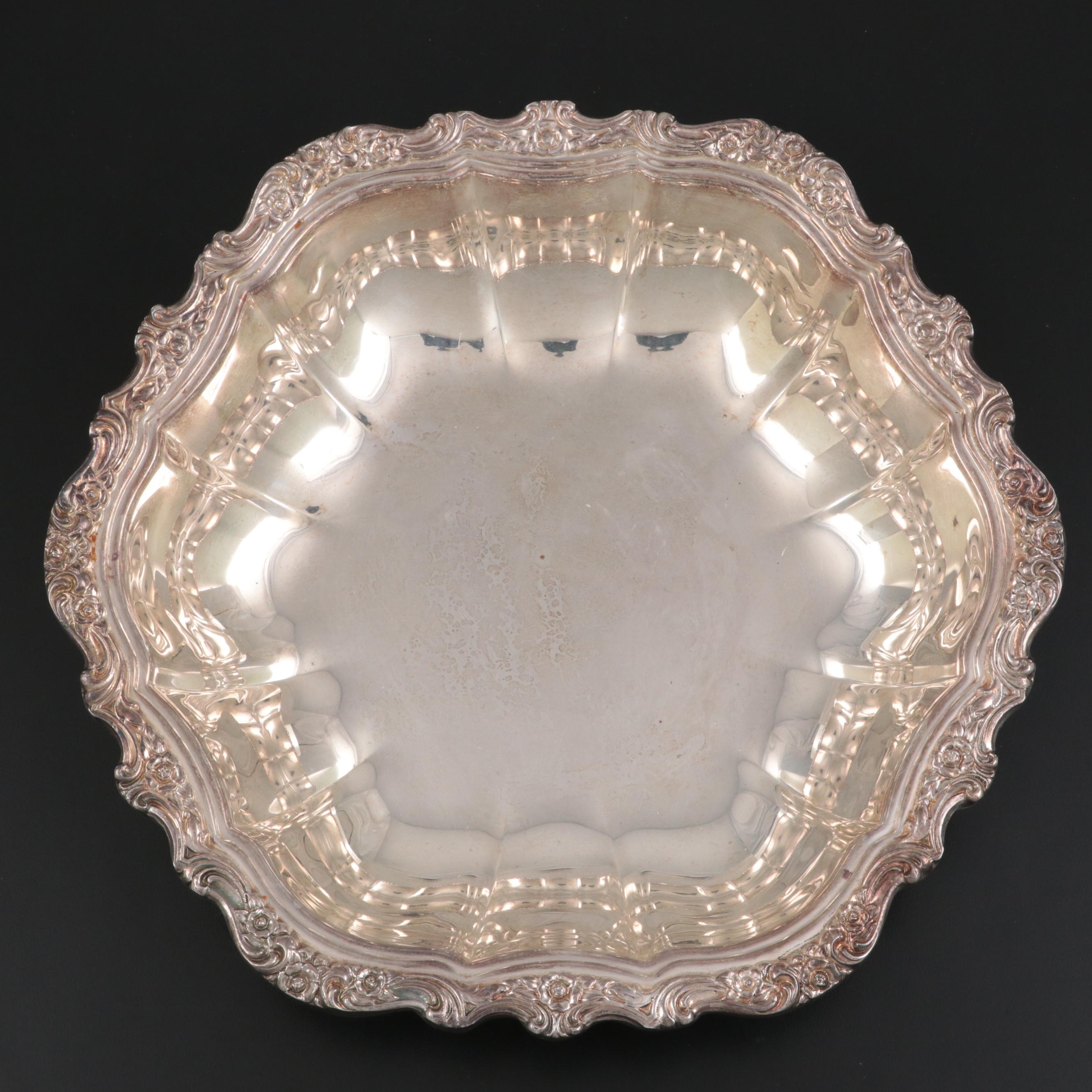 Reed & Barton "Salem" and Other Silver Plate Trays, Mid to Late 20th C.