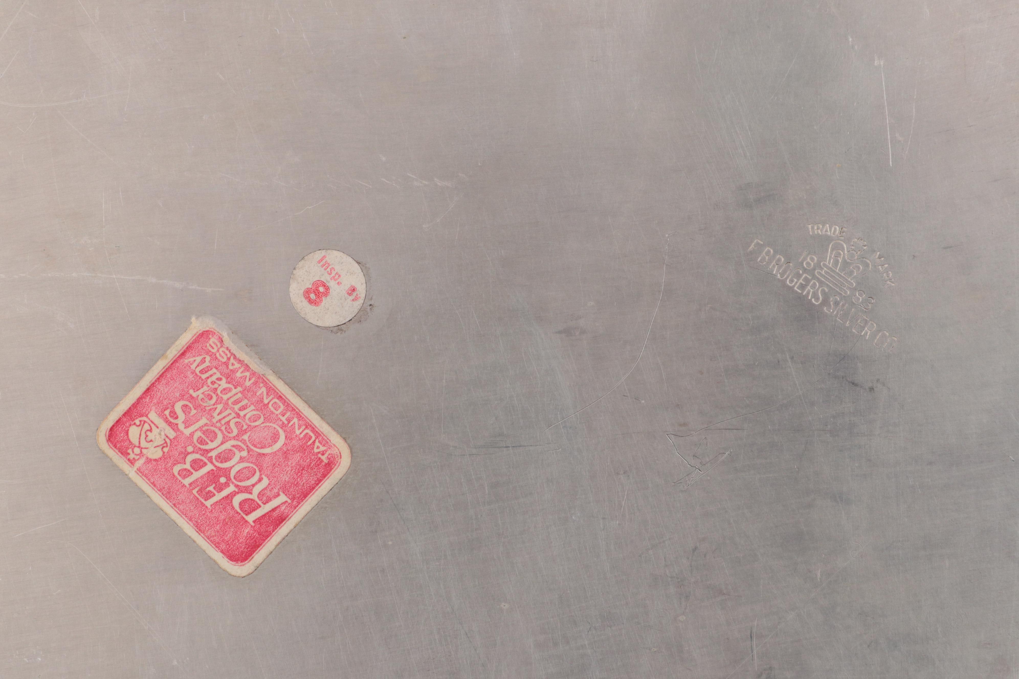 Reed & Barton "Salem" and Other Silver Plate Trays, Mid to Late 20th C.