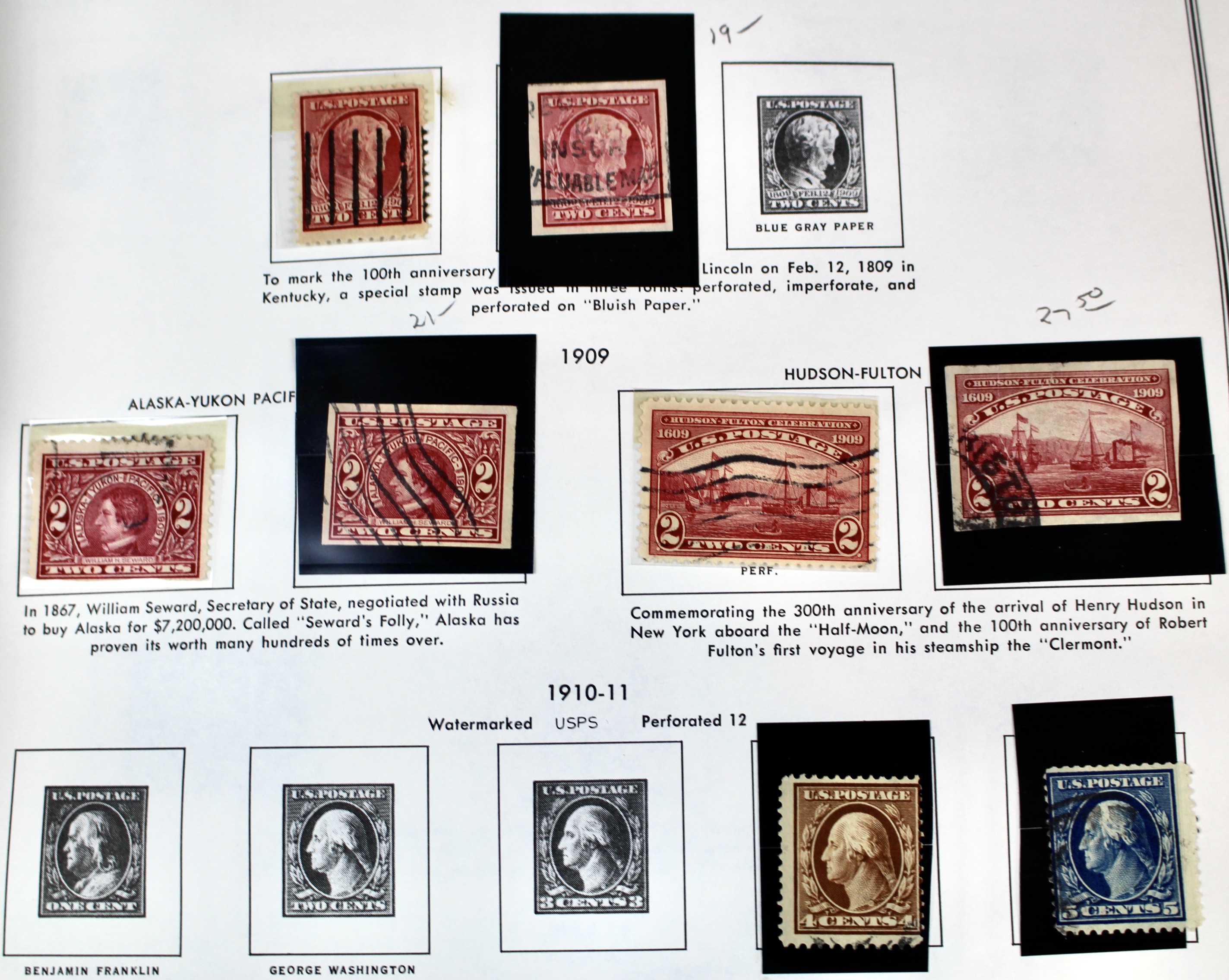 U.S. Stamp Collection in Liberty Album