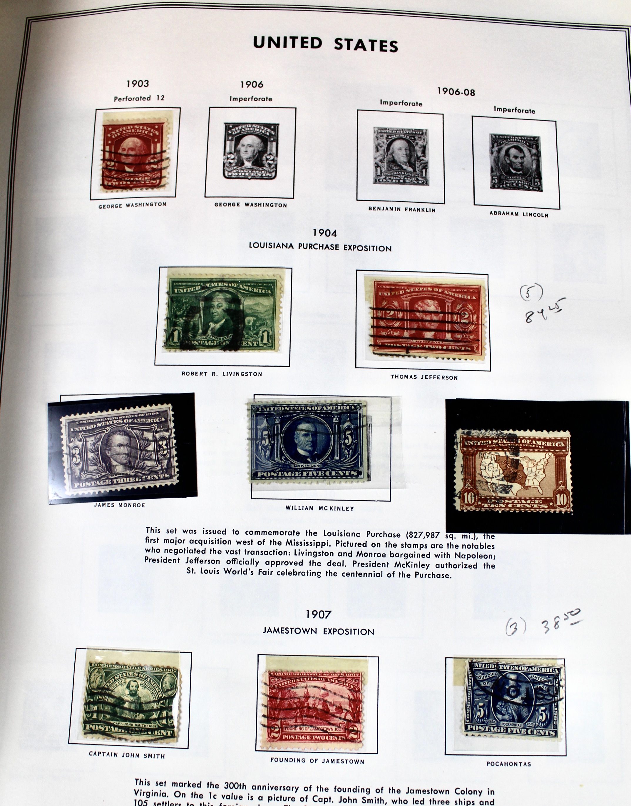 U.S. Stamp Collection in Liberty Album