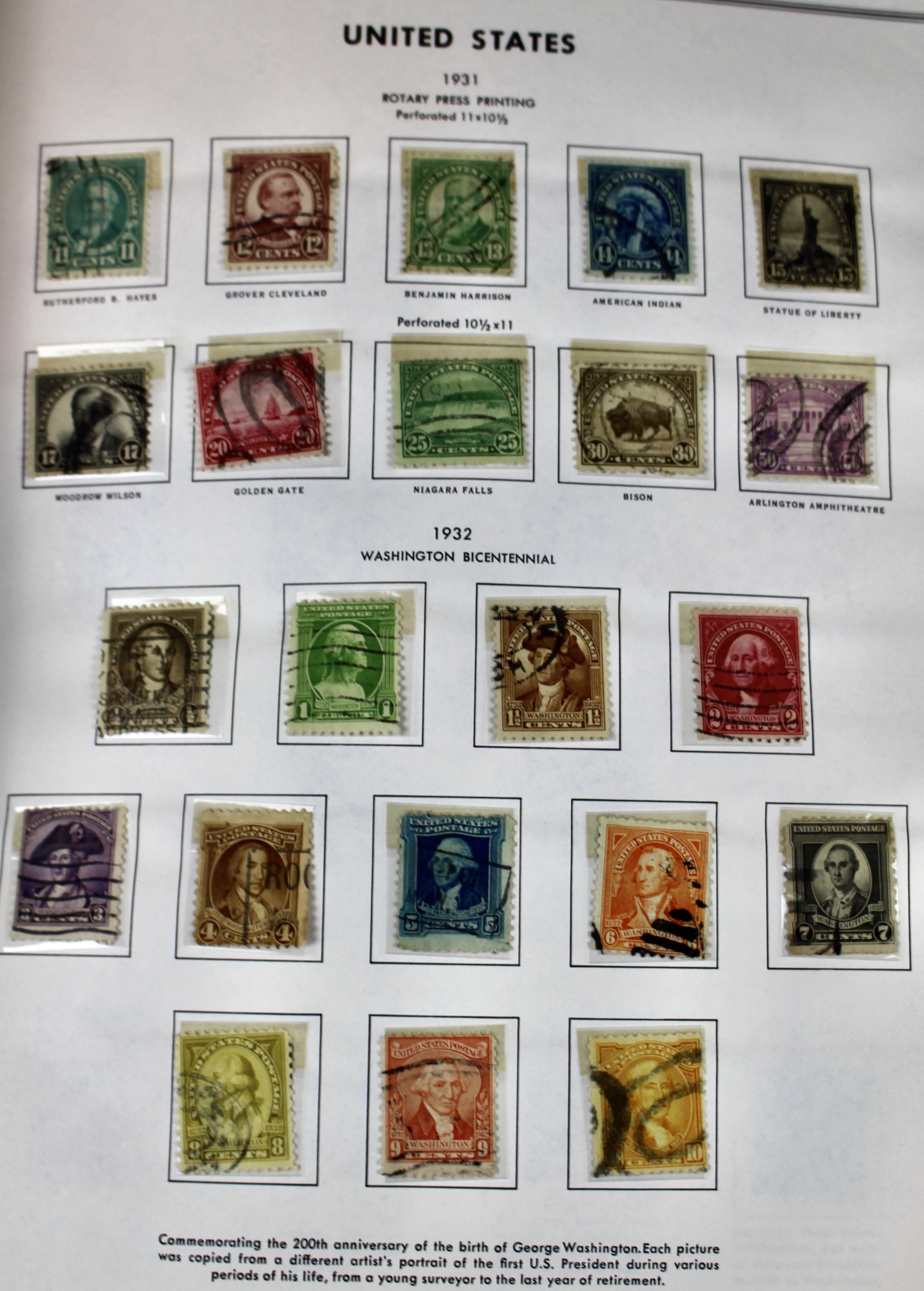 U.S. Stamp Collection in Liberty Album