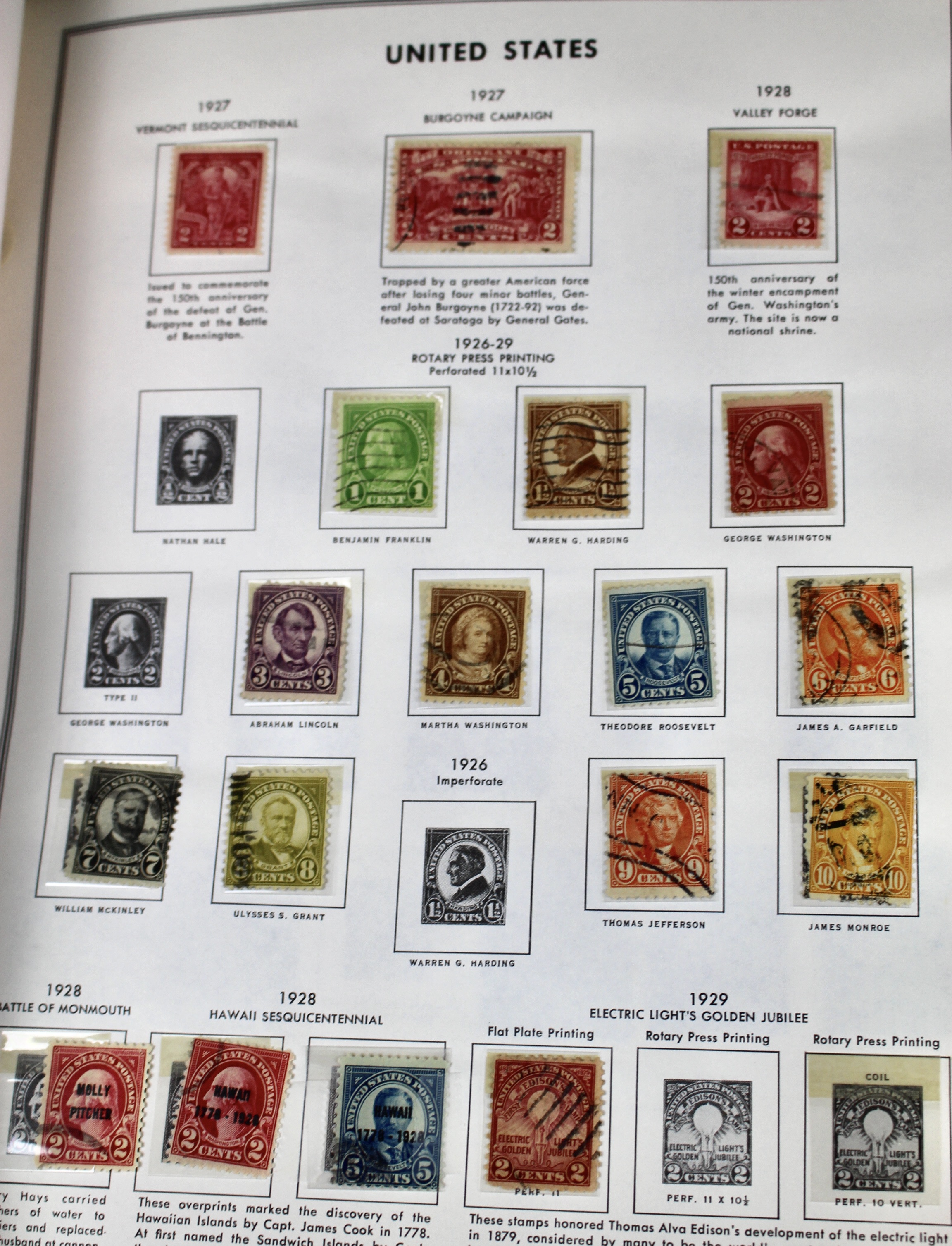 U.S. Stamp Collection in Liberty Album