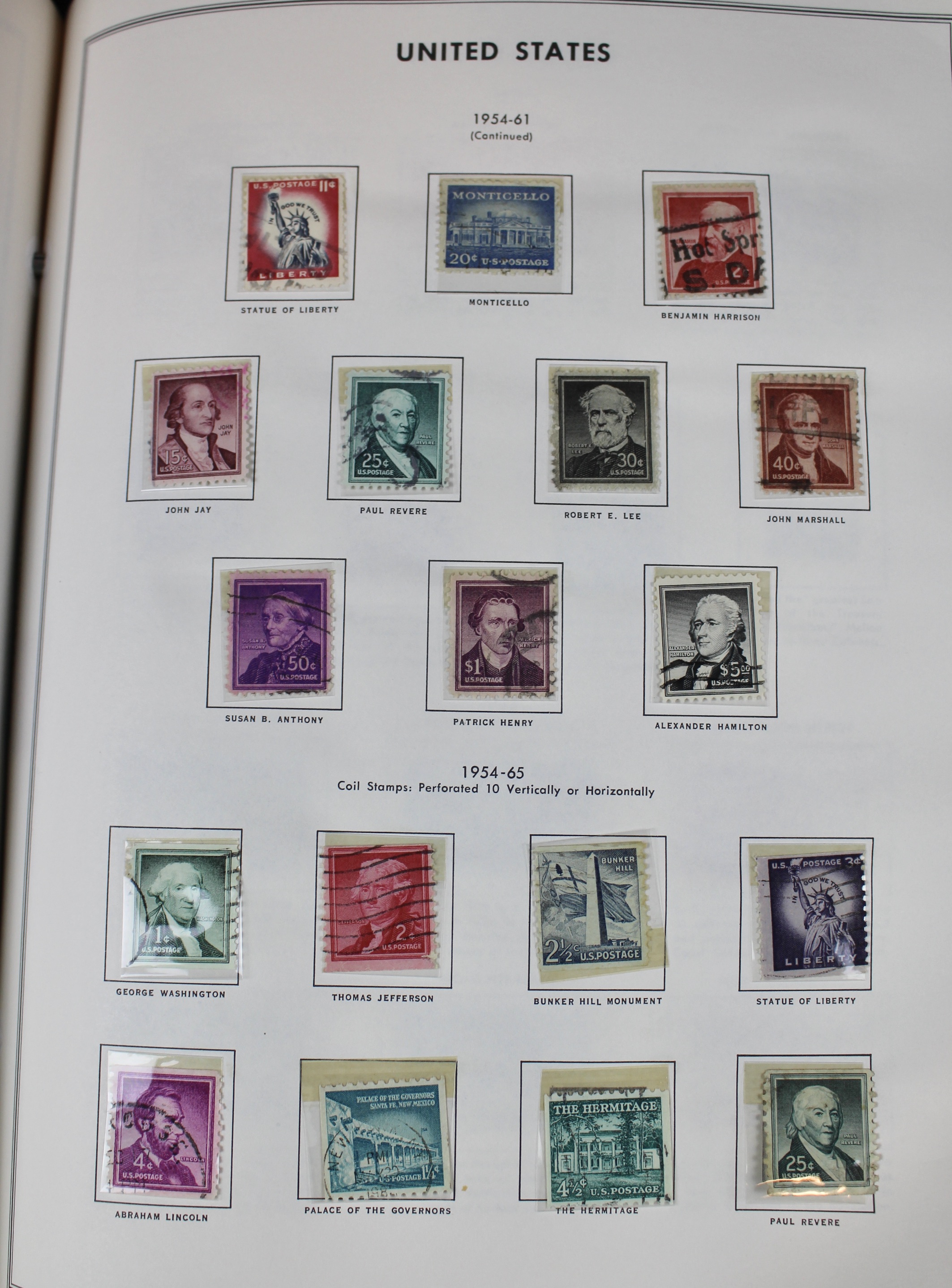 U.S. Stamp Collection in Liberty Album