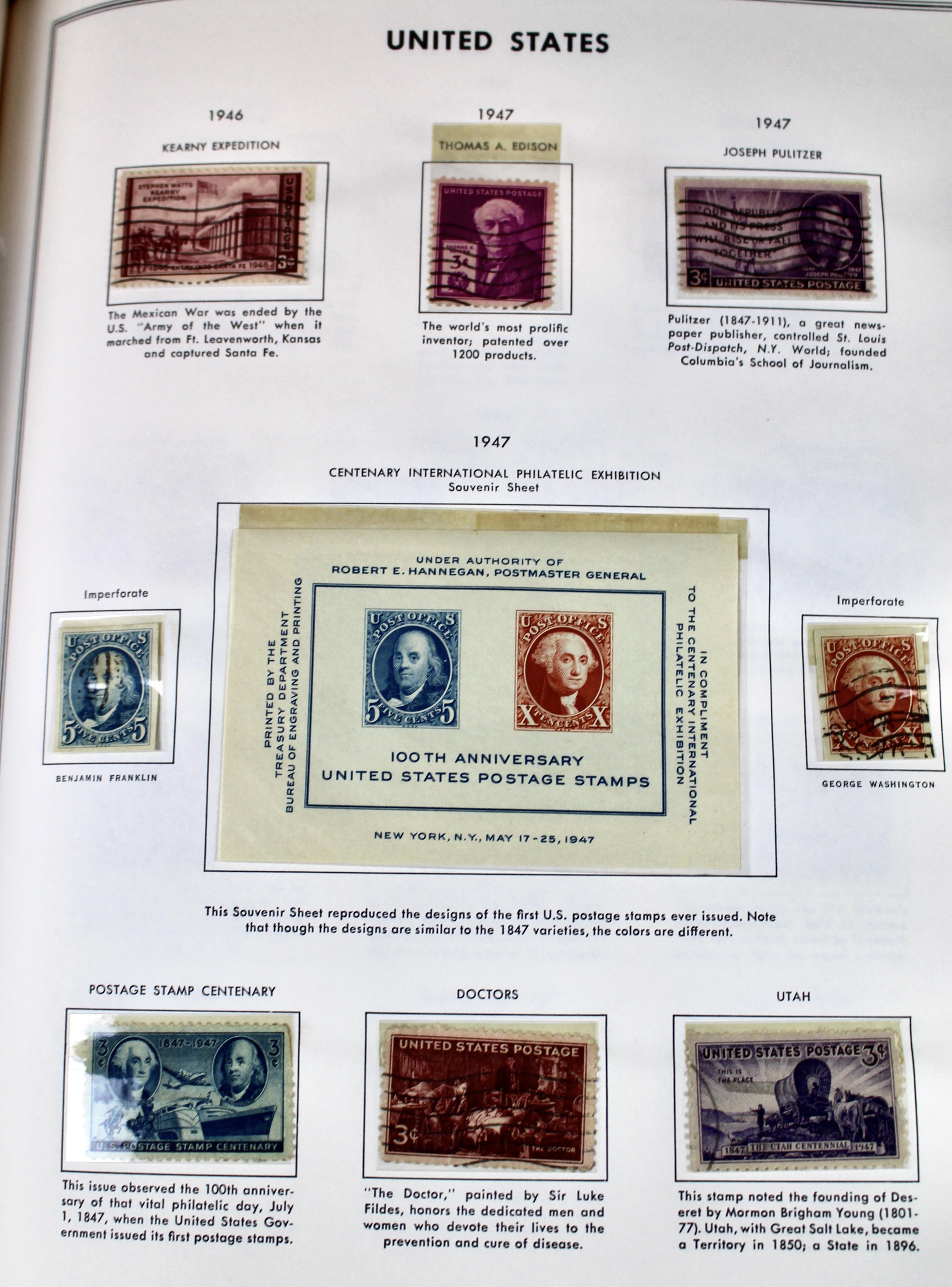 U.S. Stamp Collection in Liberty Album