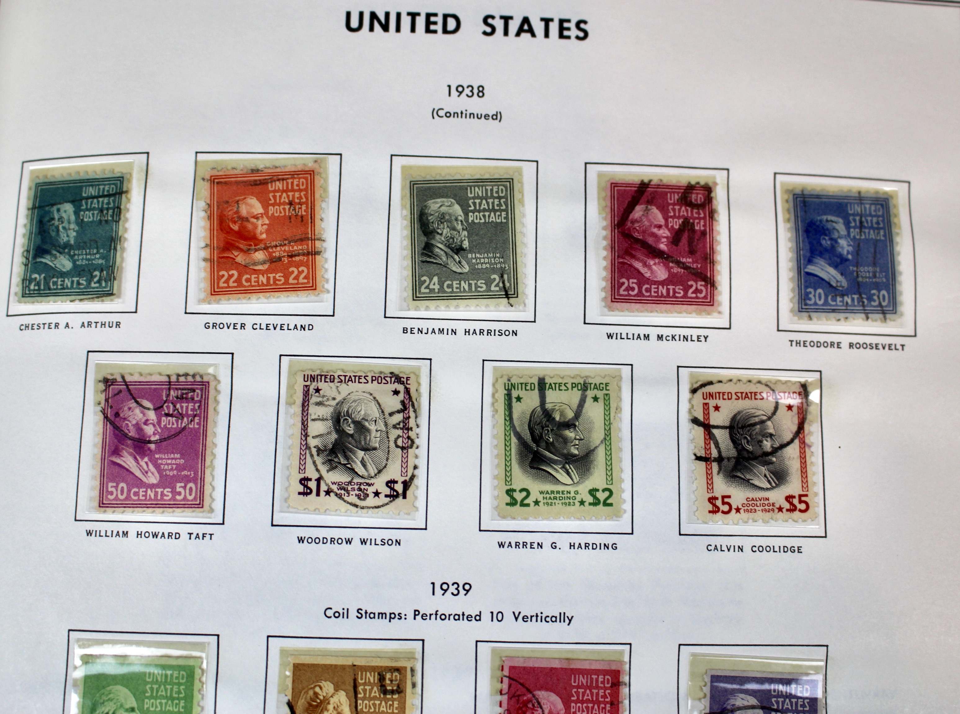 U.S. Stamp Collection in Liberty Album