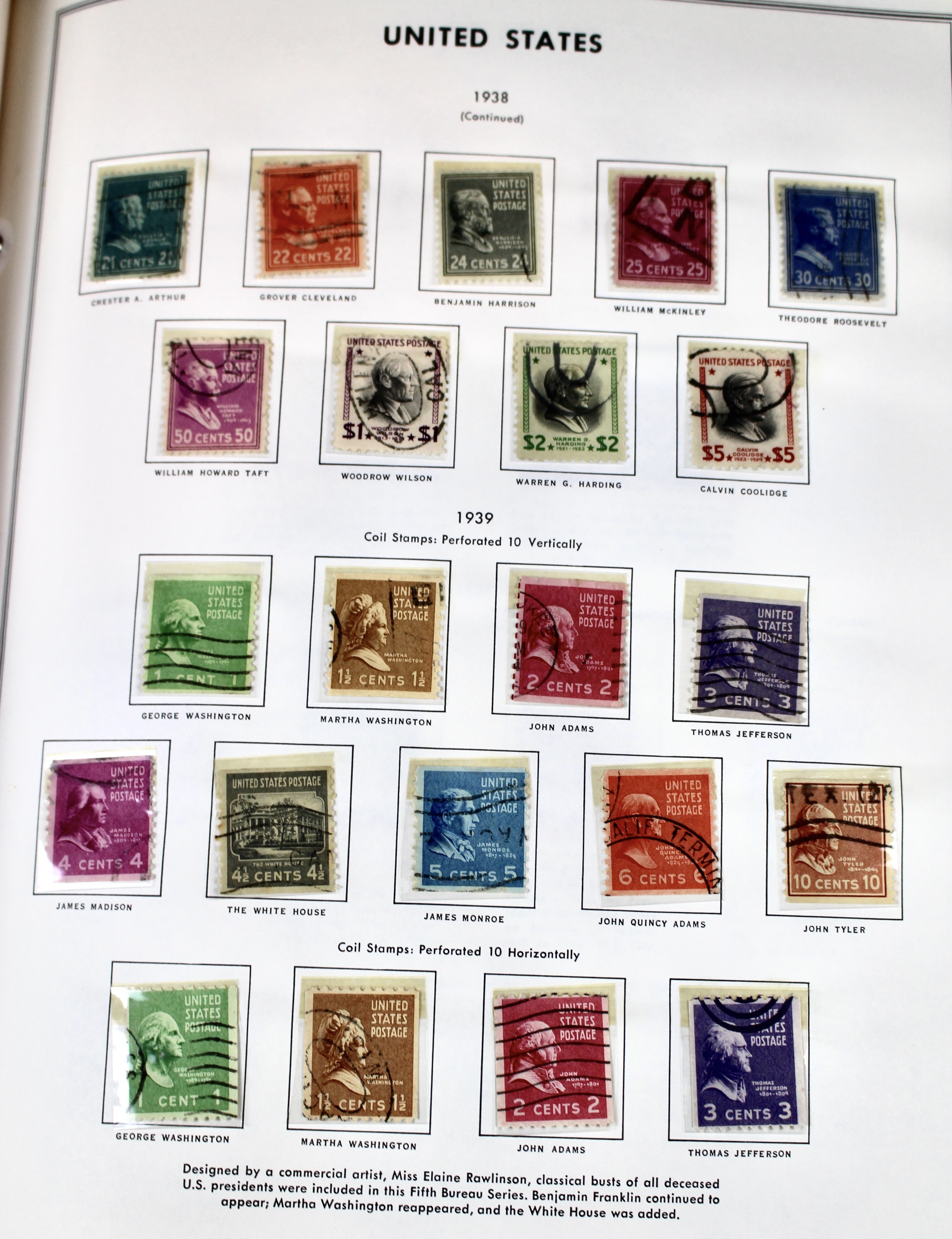 U.S. Stamp Collection in Liberty Album