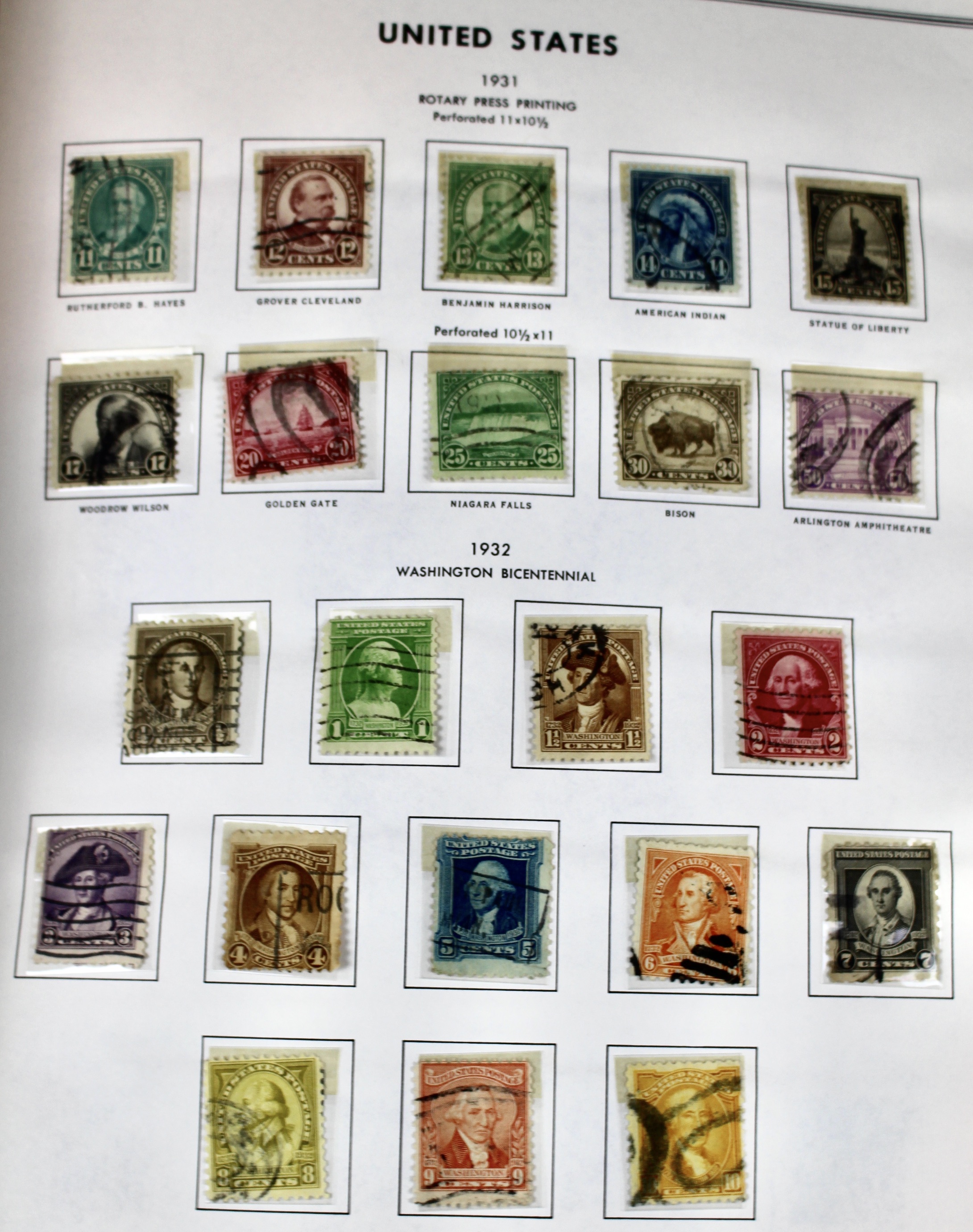 U.S. Stamp Collection in Liberty Album