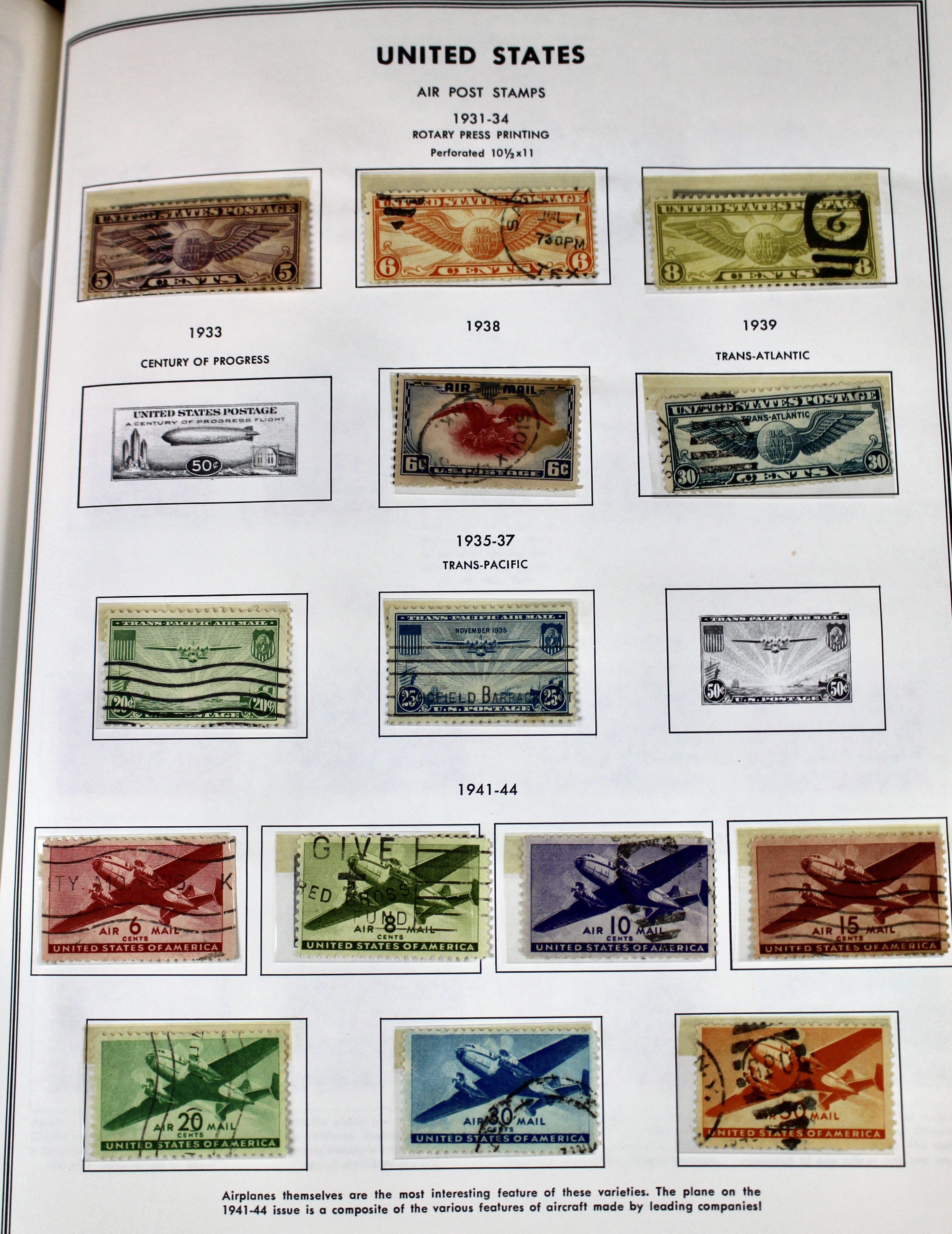 U.S. Stamp Collection in Liberty Album