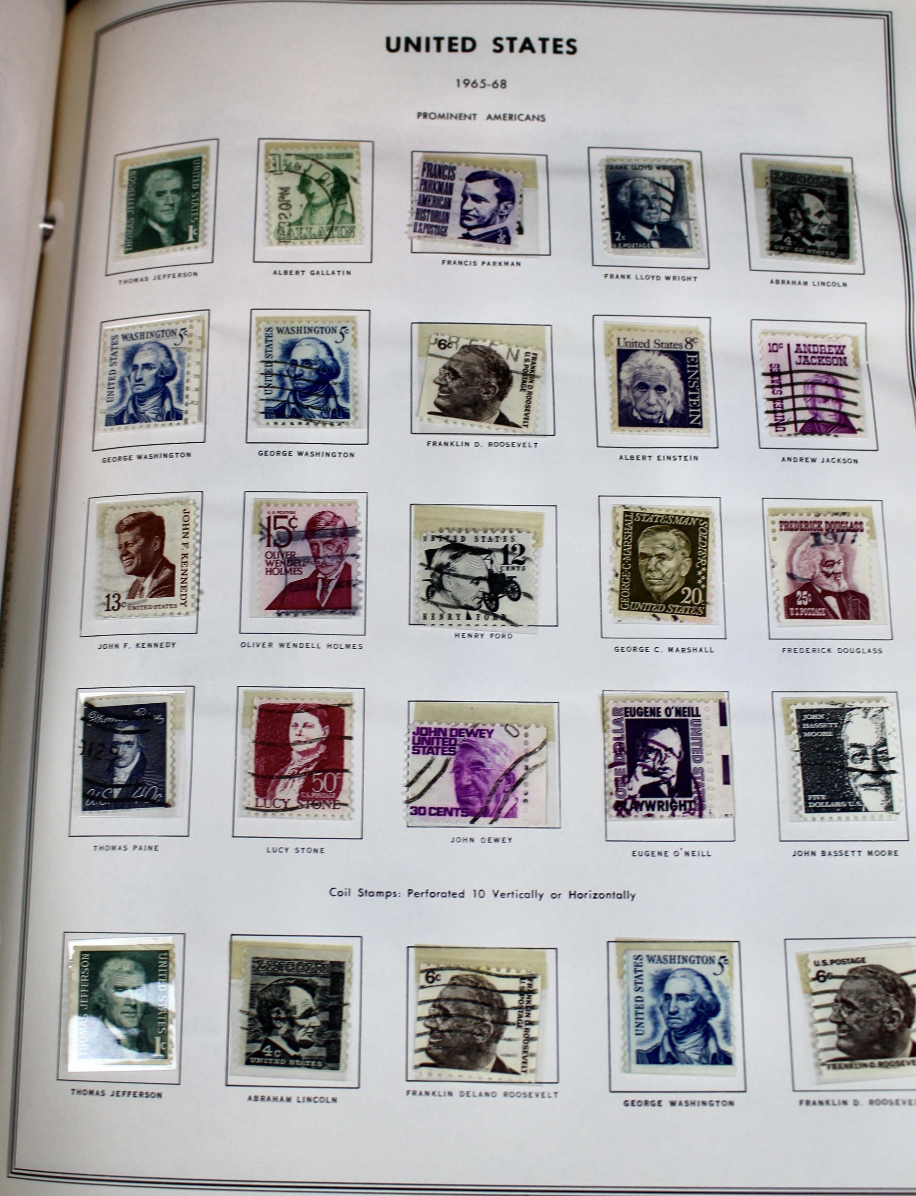 U.S. Stamp Collection in Liberty Album