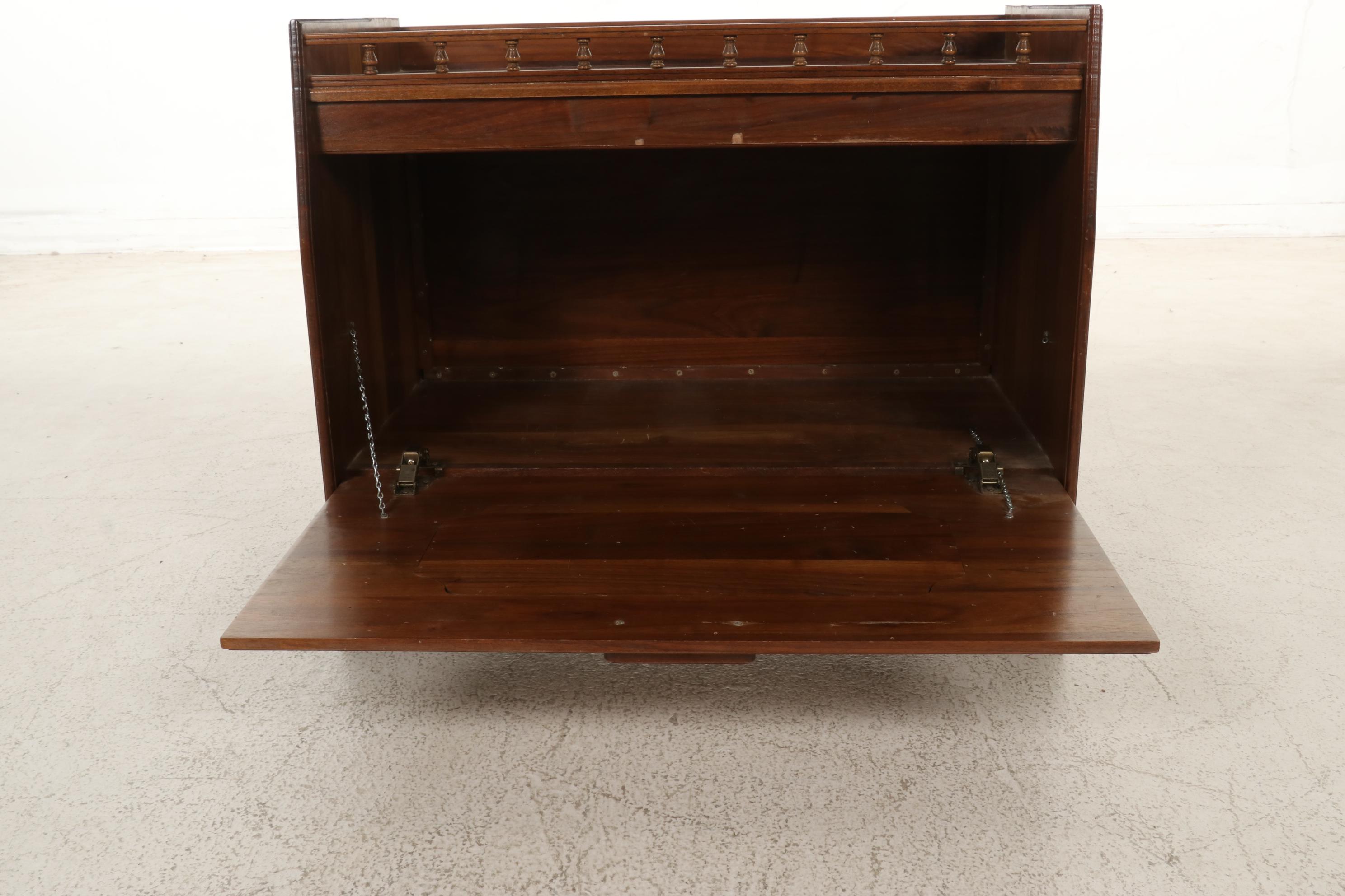 Wooden Table Top Secretary Cabinet