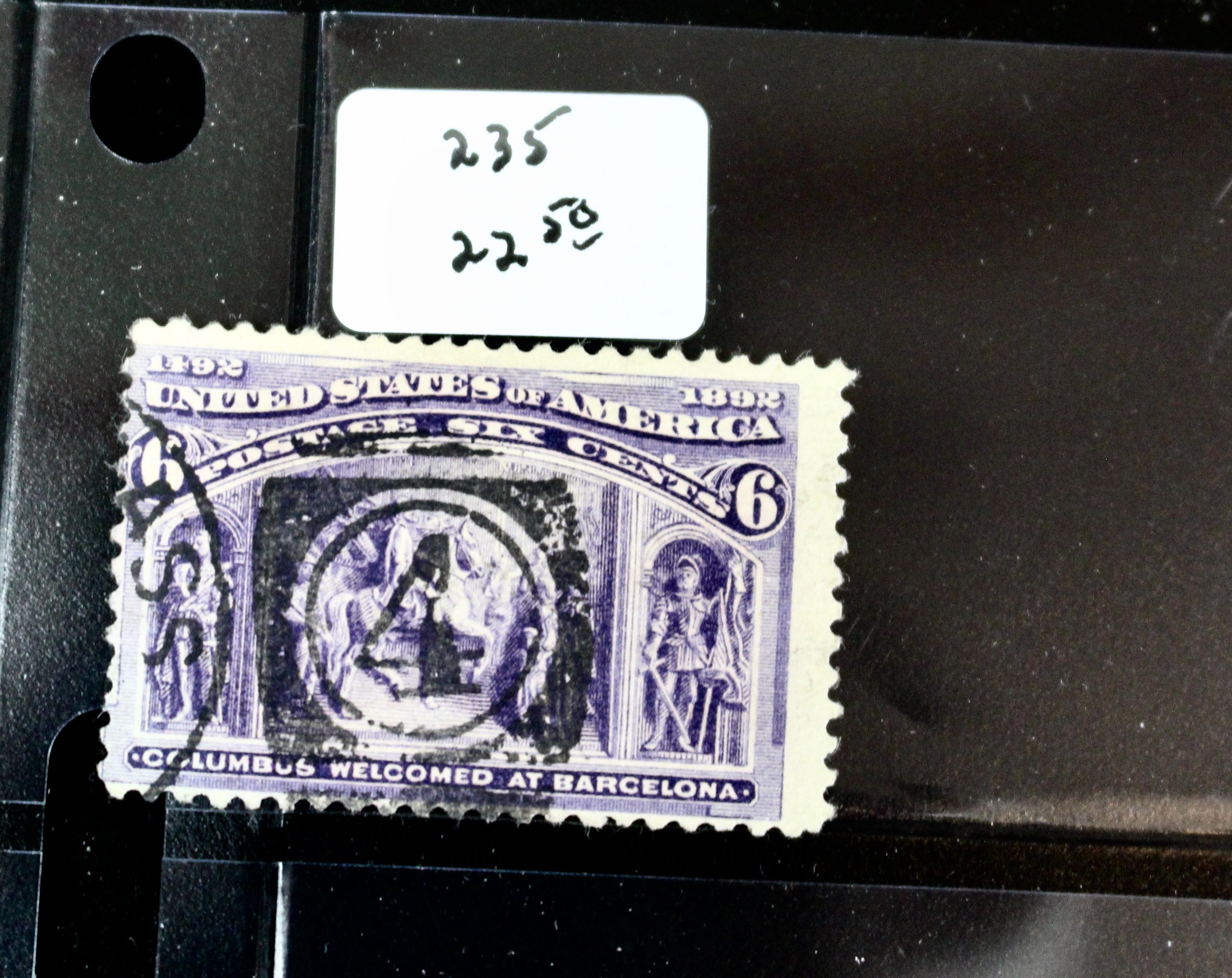 Nine Different Used 1893 Columbian Exposition Postage Stamps