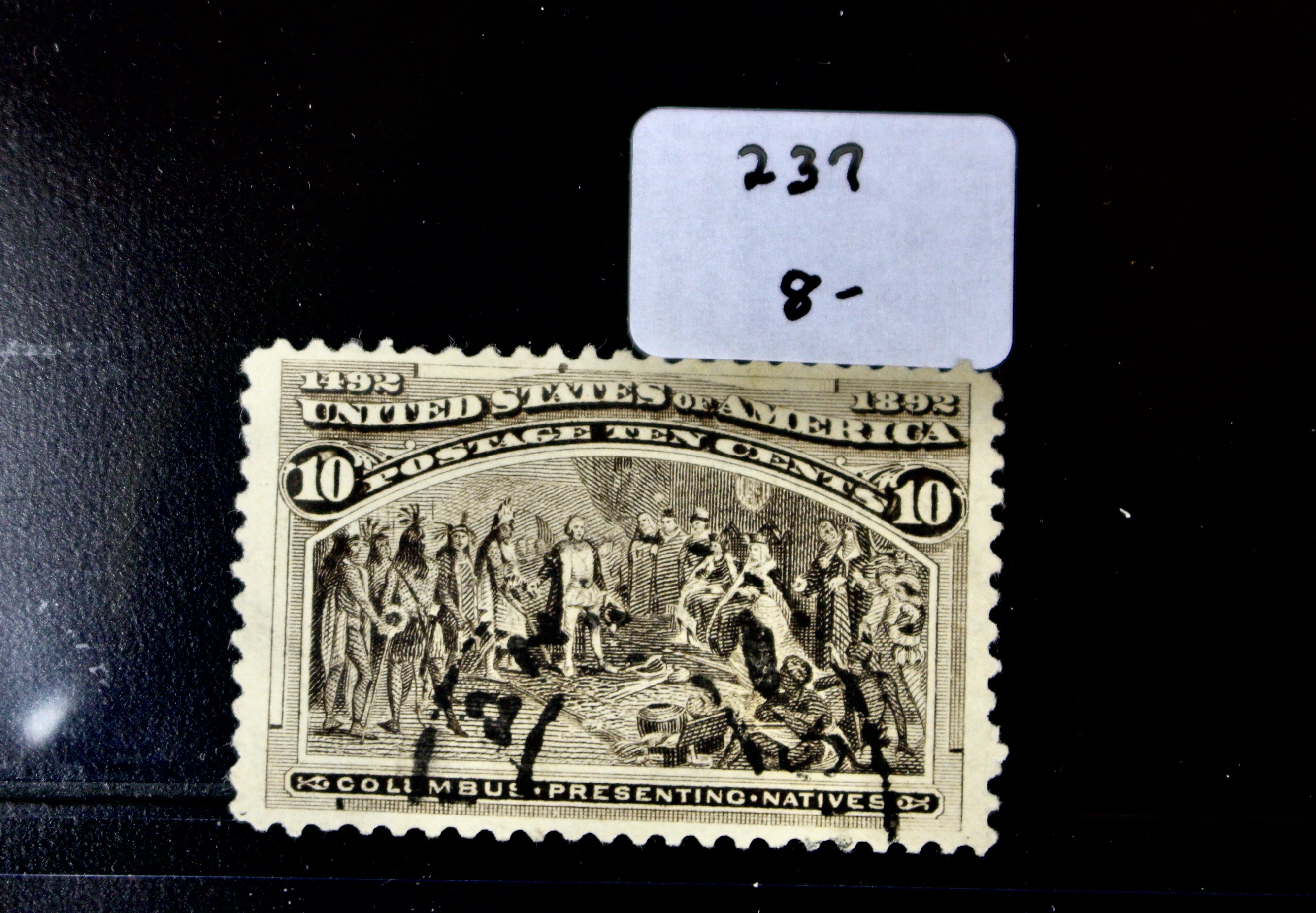 Nine Different Used 1893 Columbian Exposition Postage Stamps