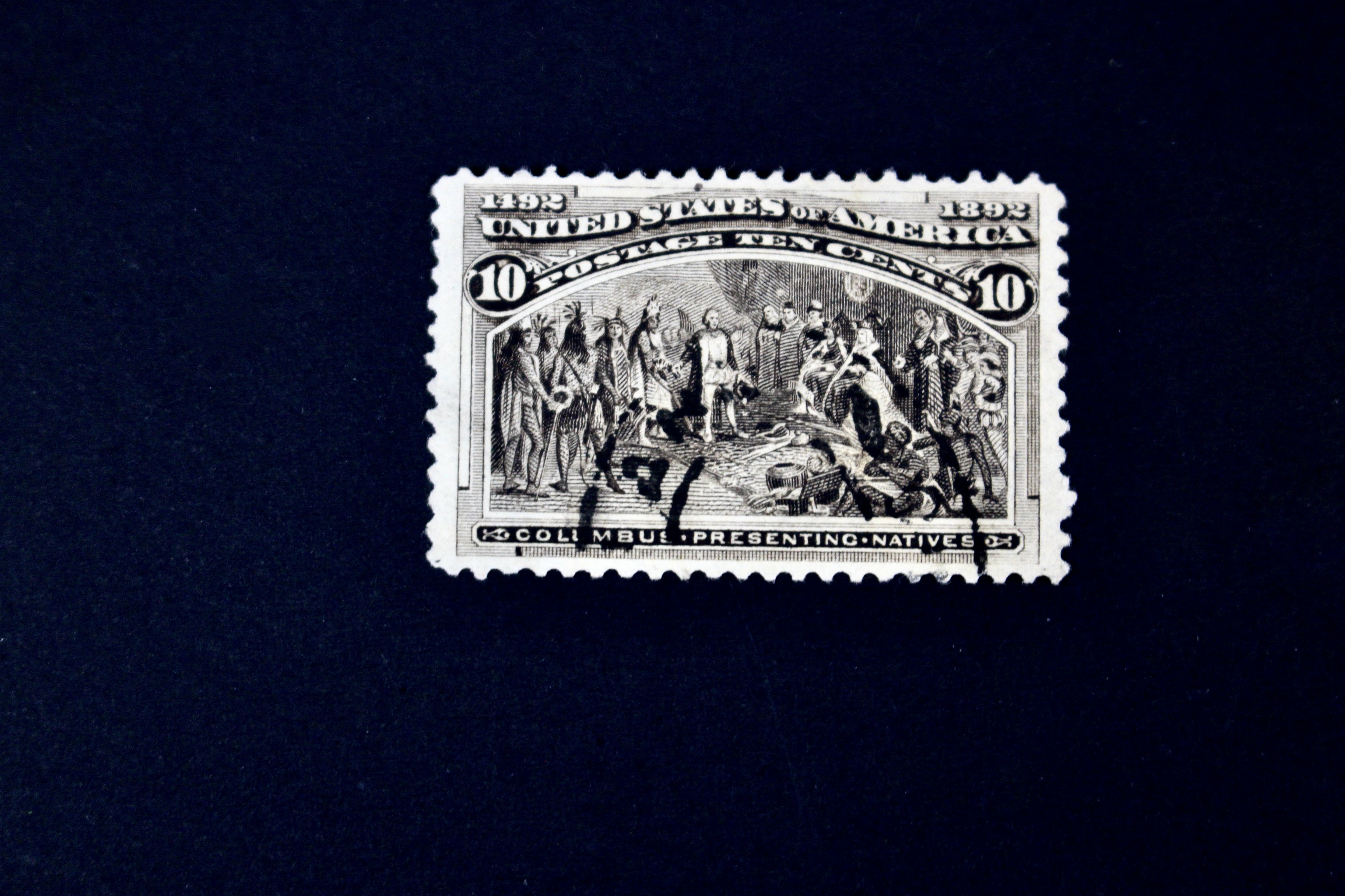 Nine Different Used 1893 Columbian Exposition Postage Stamps