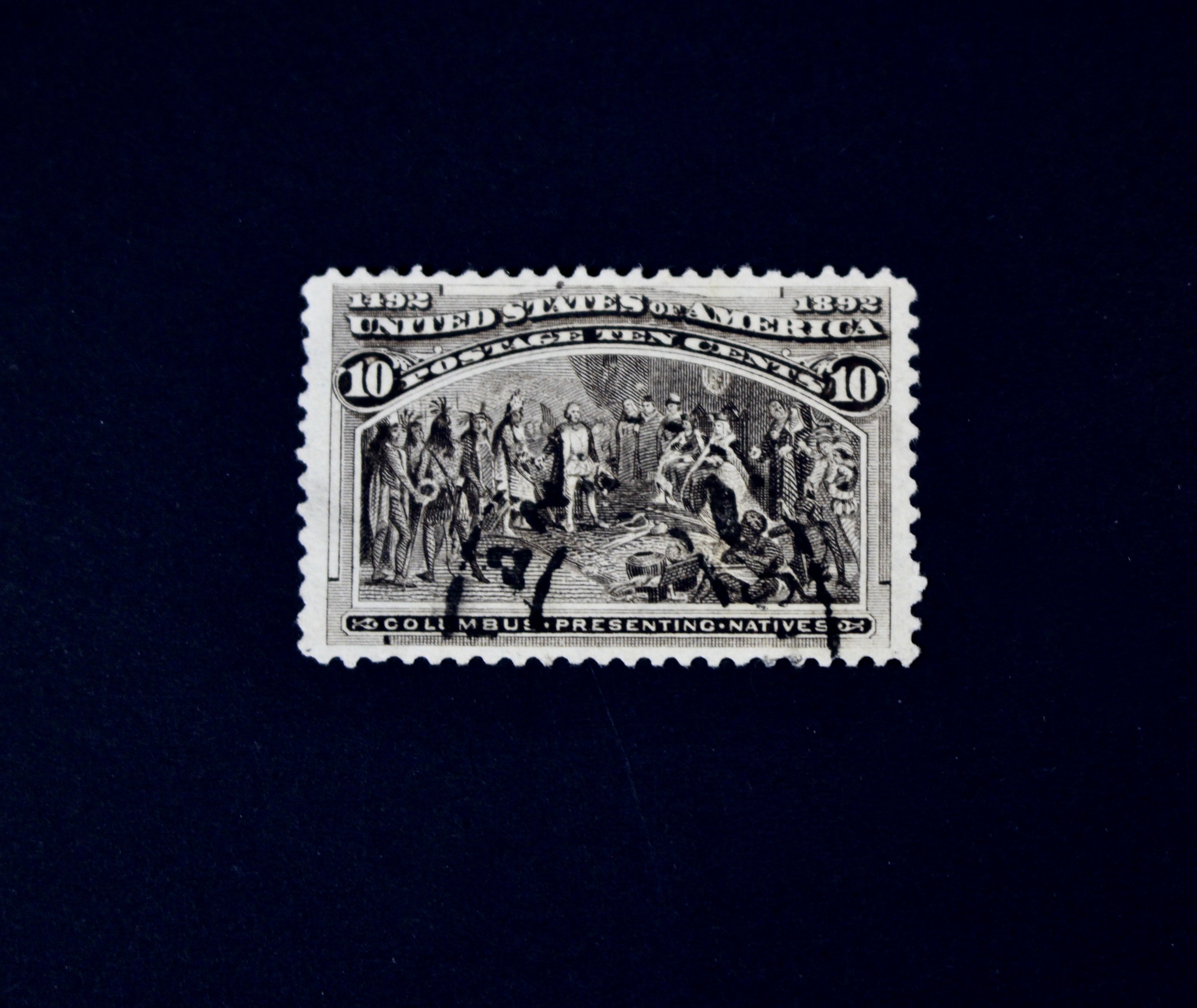 Nine Different Used 1893 Columbian Exposition Postage Stamps