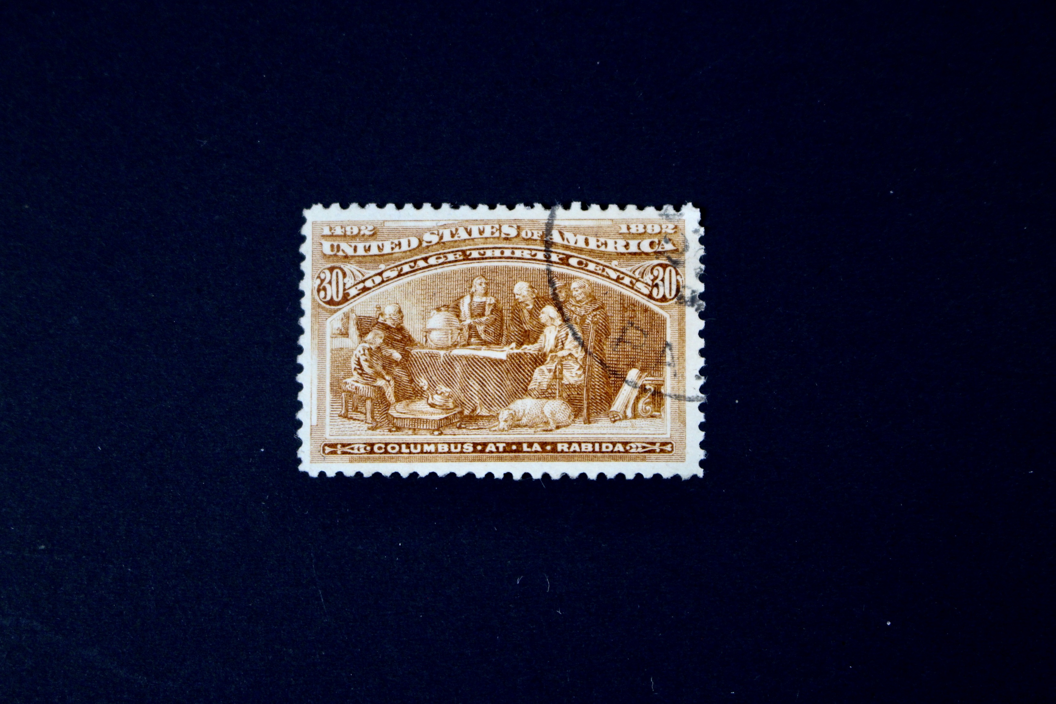 Nine Different Used 1893 Columbian Exposition Postage Stamps