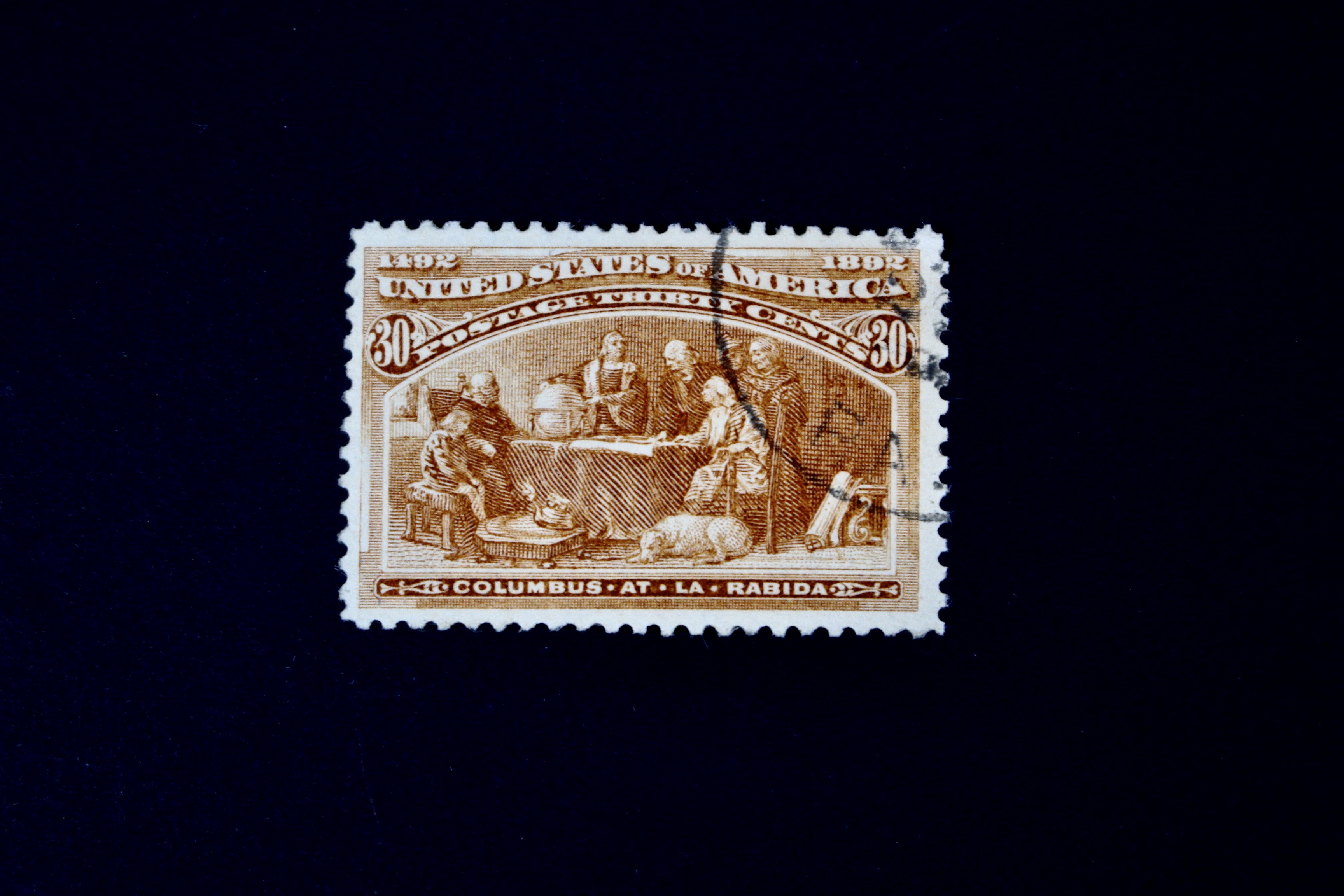 Nine Different Used 1893 Columbian Exposition Postage Stamps