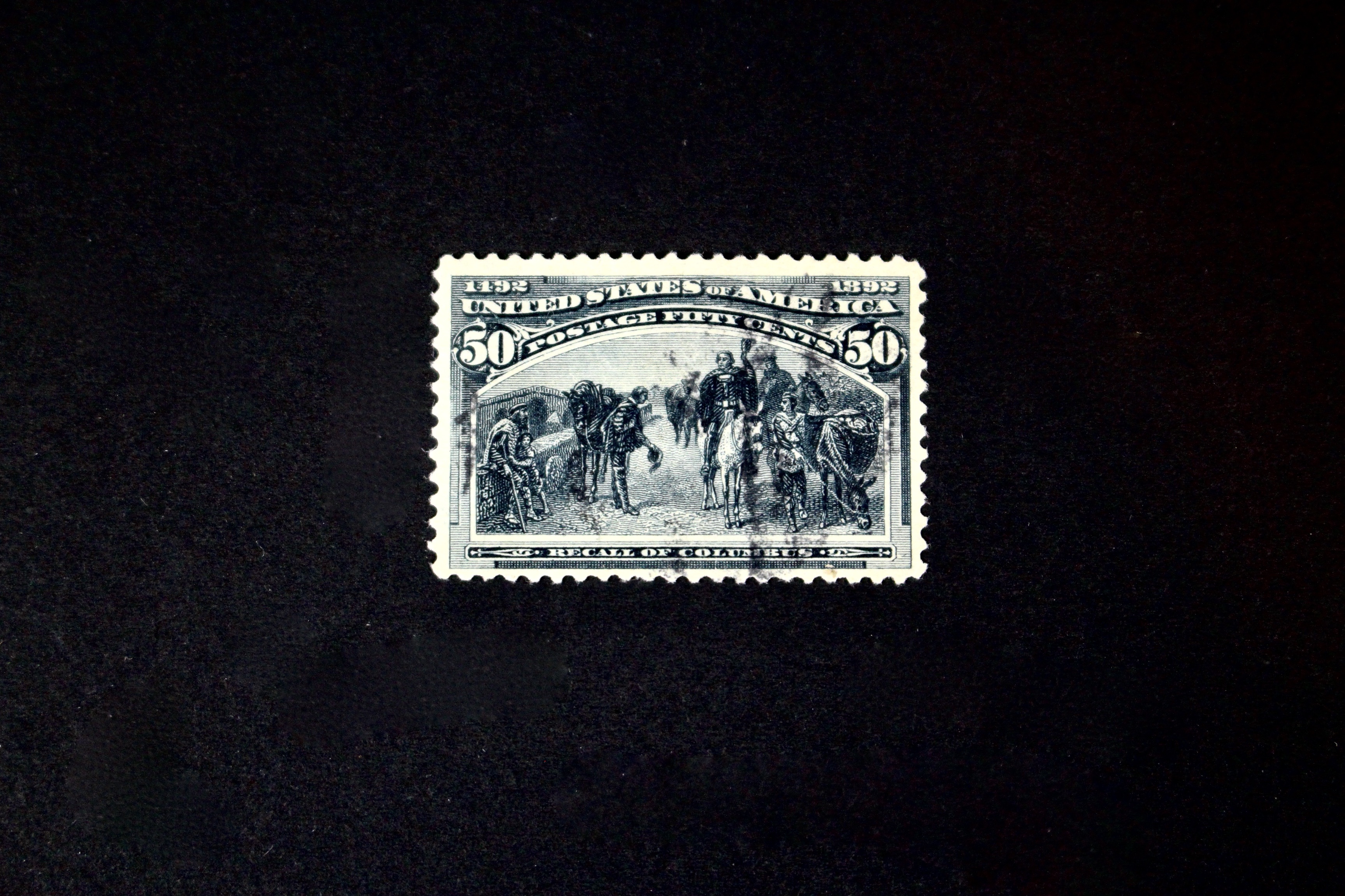 Nine Different Used 1893 Columbian Exposition Postage Stamps