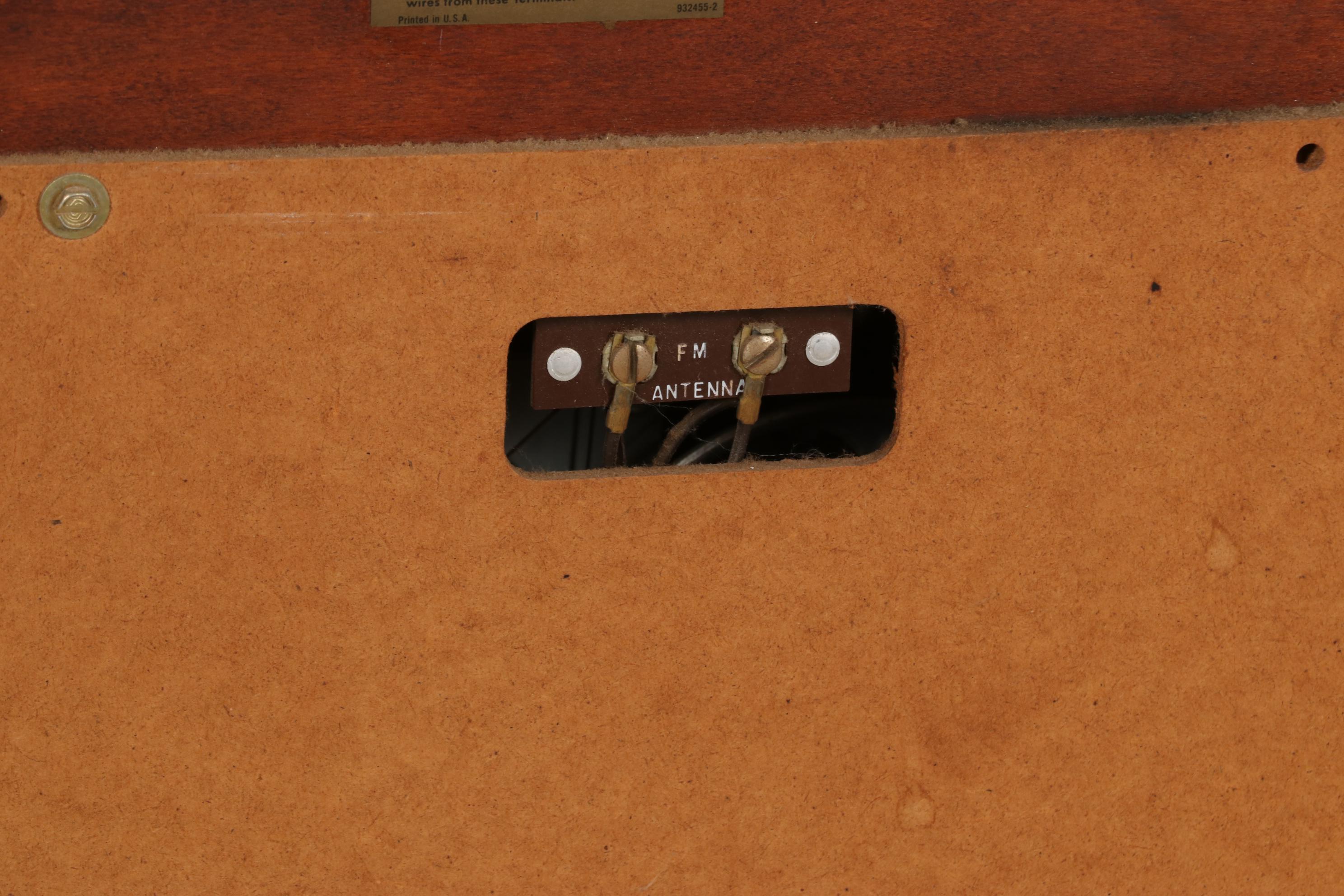 RCA Victor AM/FM "Living Stereo" System in Mahogany Console Cabinet, 1960s