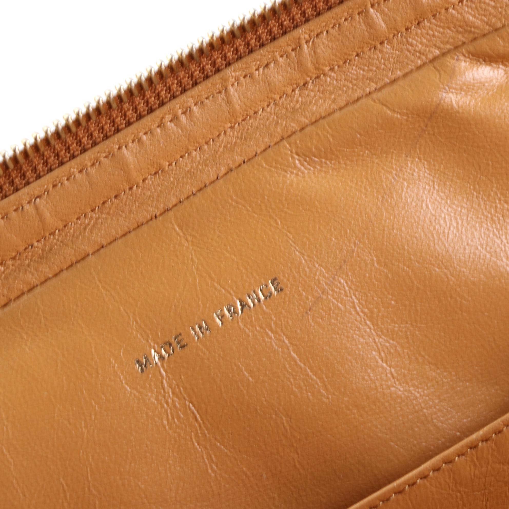 Chanel CC Chain Shoulder Bag in Ostrich Skin Leather