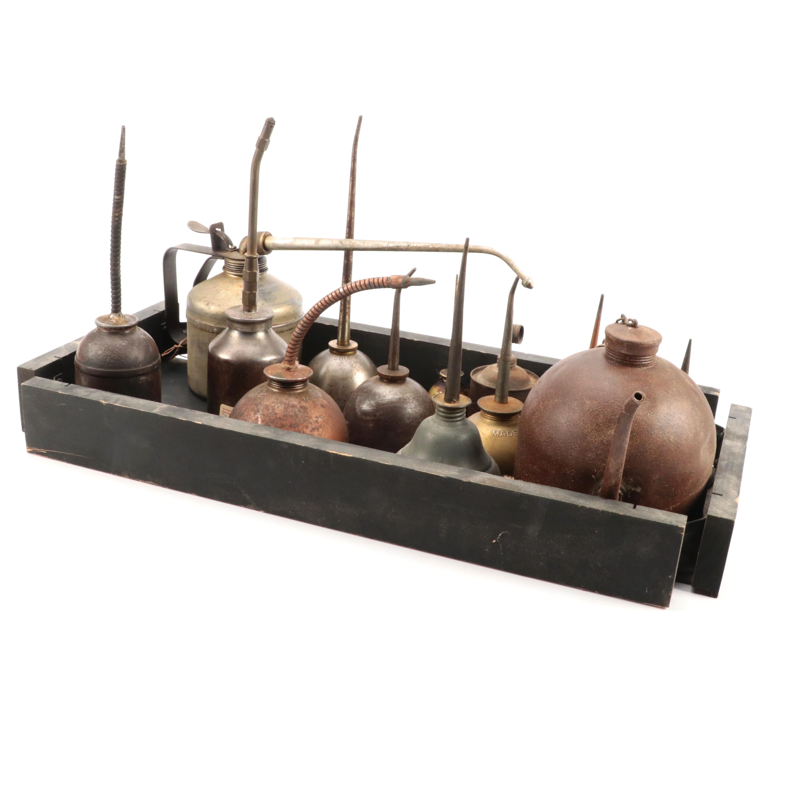 Maple City, Morrow Lubricator, Singer, Eagle and Other Oil Cans