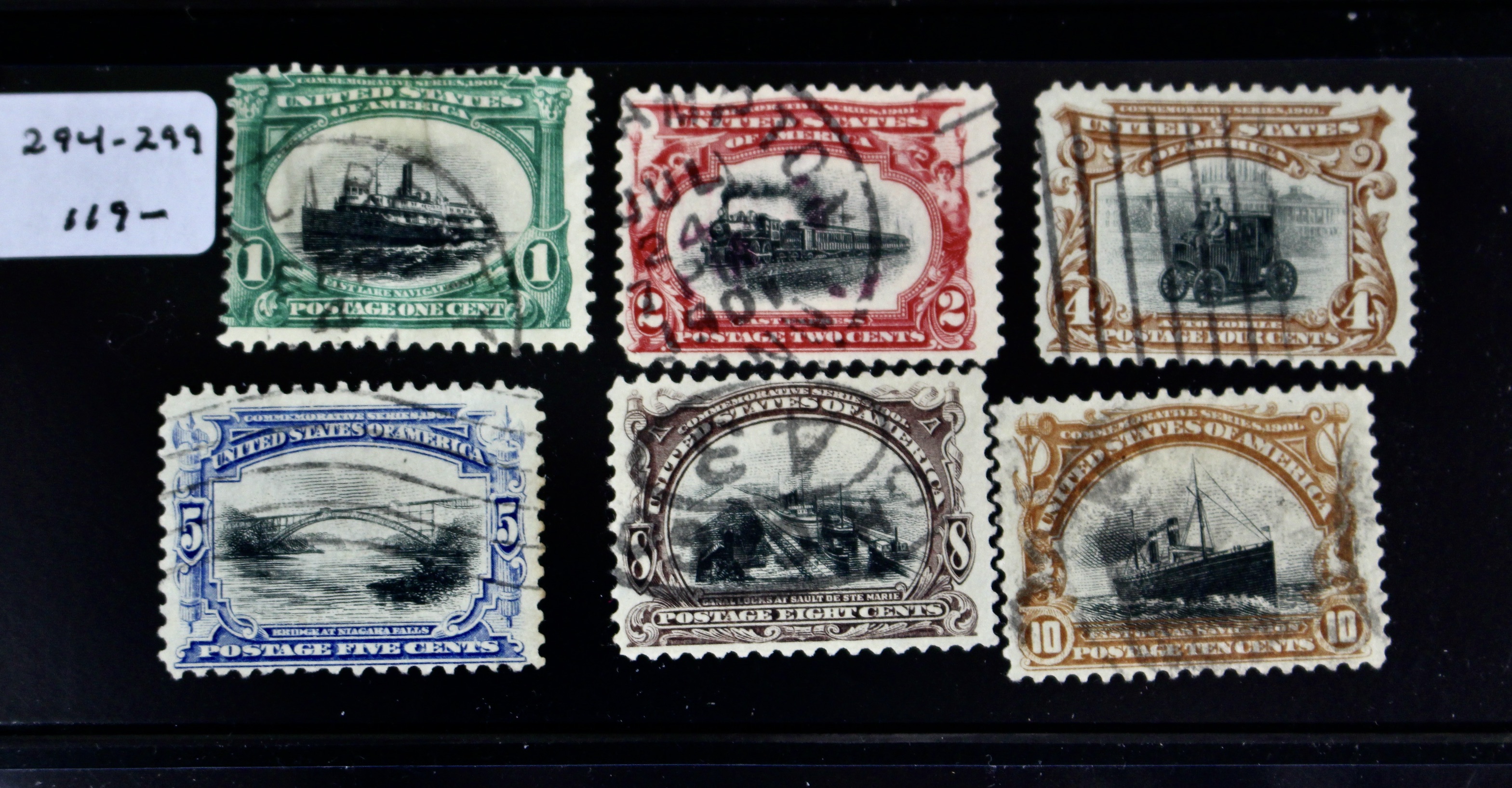 Used Trans-Mississippi, Pan American and Early Airmail Postage Stamps