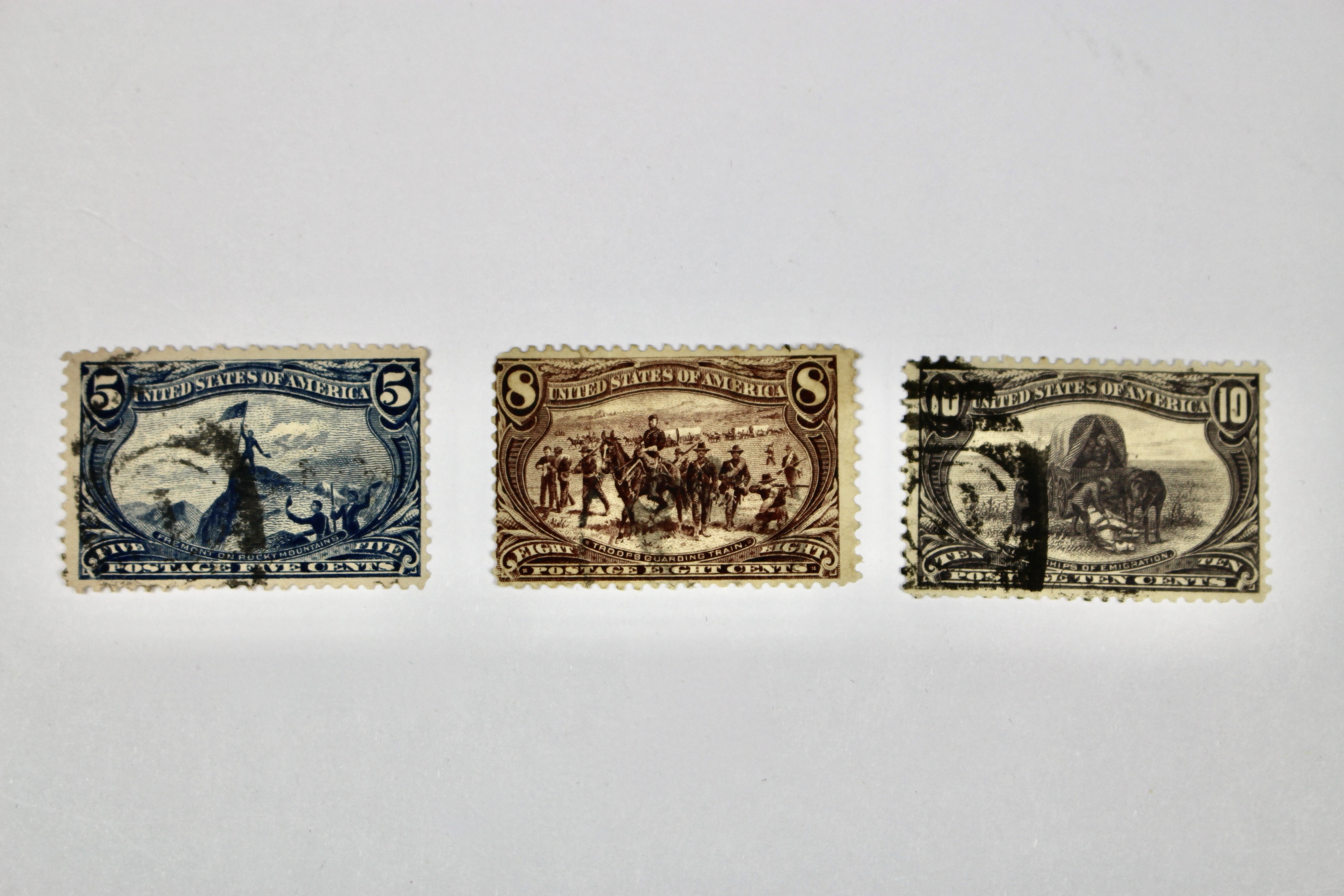 Used Trans-Mississippi, Pan American and Early Airmail Postage Stamps